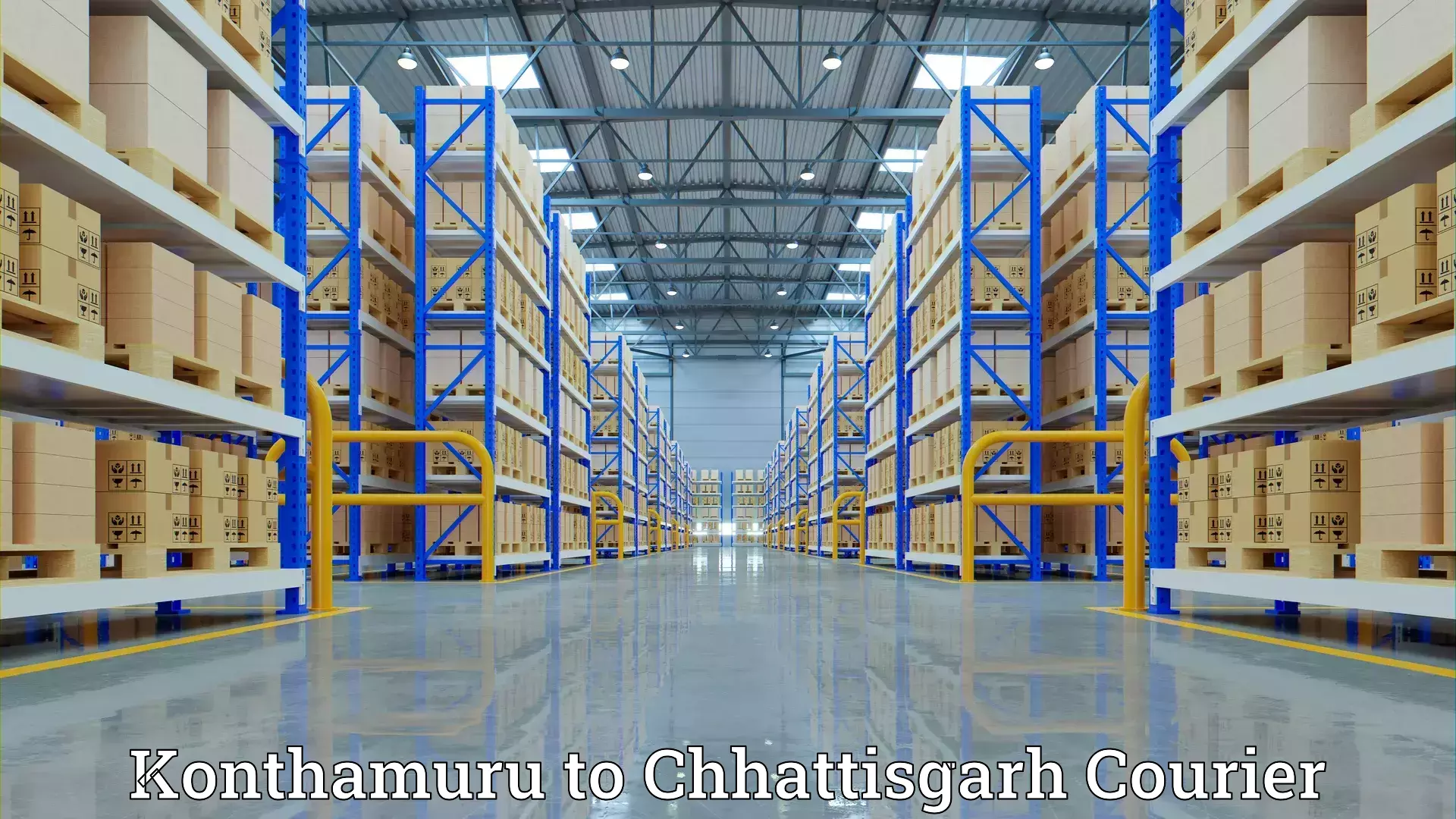 Furniture transport professionals Konthamuru to Janjgir Champa