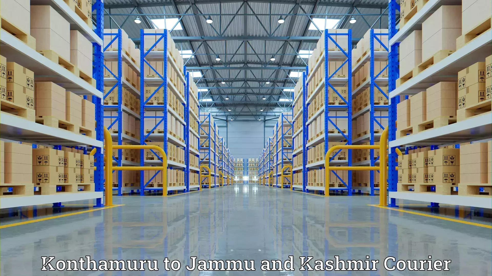 Customized moving solutions Konthamuru to Srinagar Kashmir