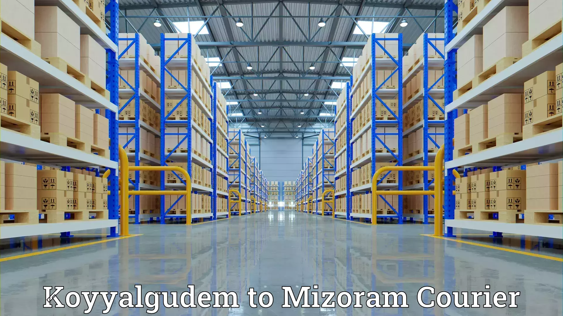 Home moving and storage Koyyalgudem to Mizoram