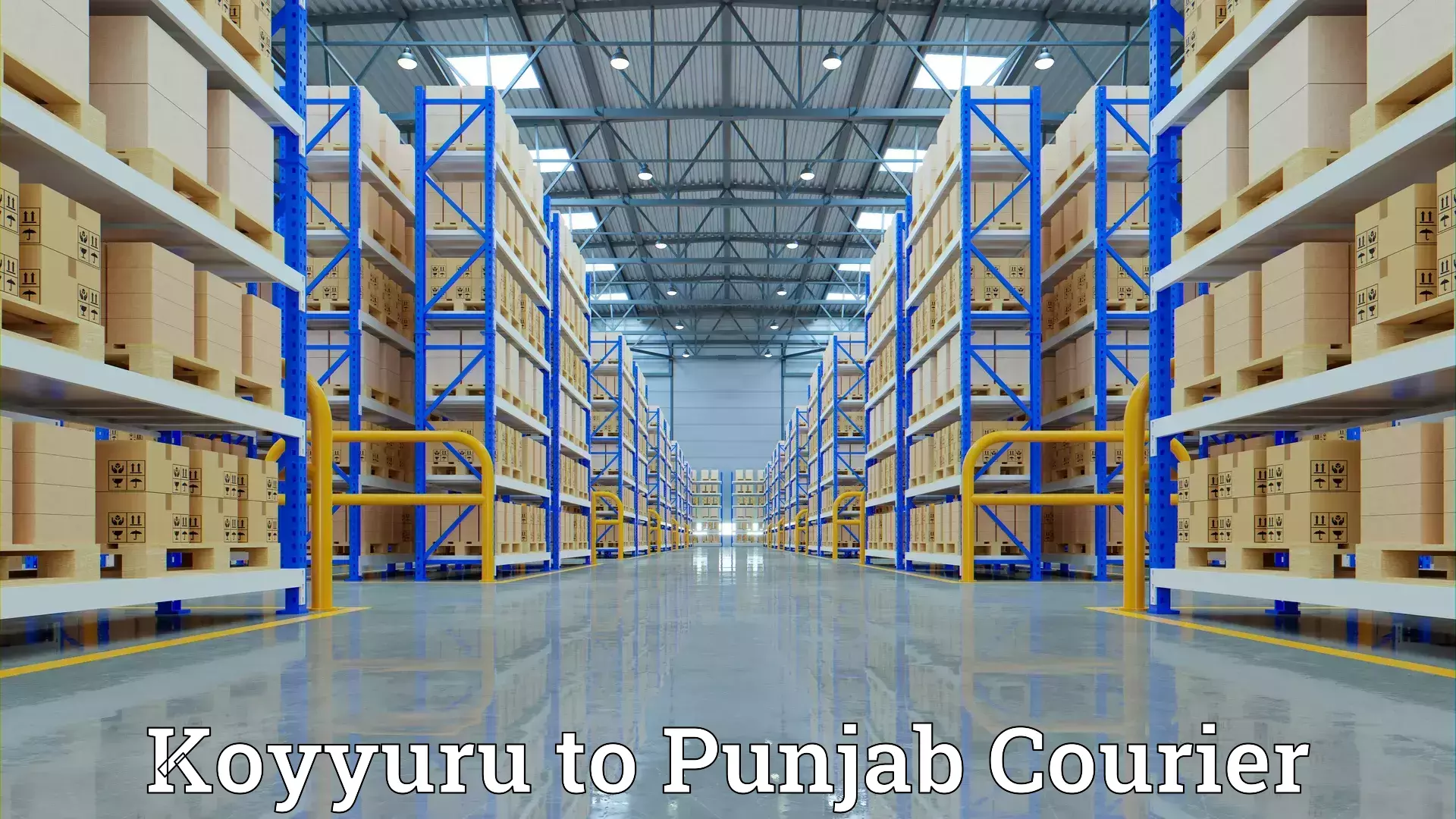 Reliable relocation services in Koyyuru to Punjab