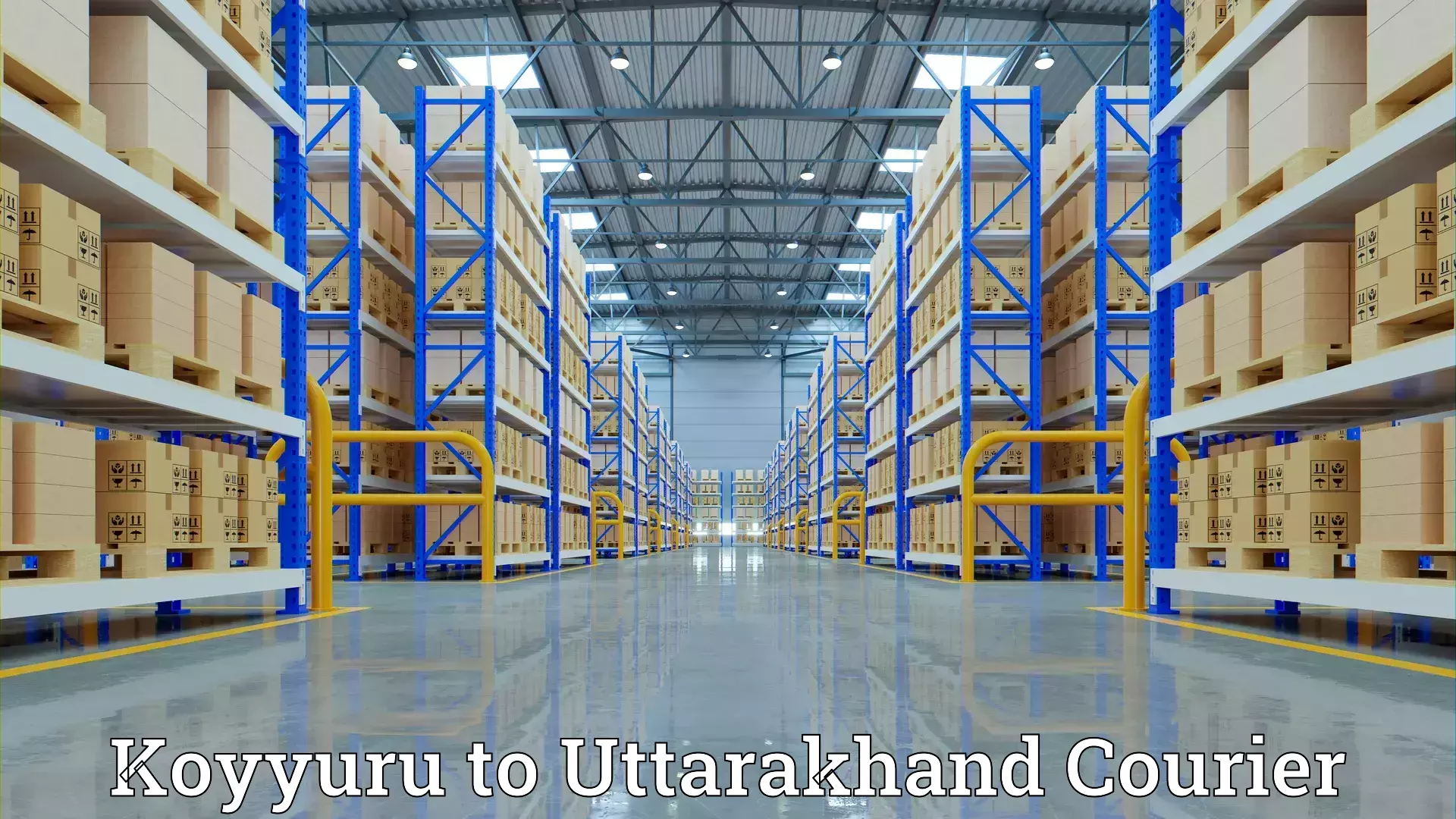 Household goods shipping Koyyuru to Uttarakhand