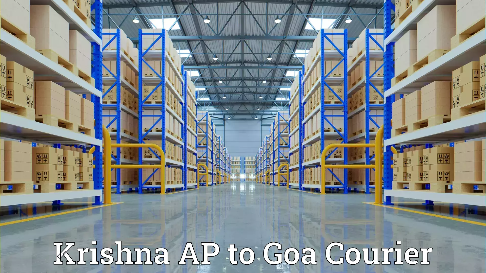 Nationwide furniture transport Krishna AP to Goa