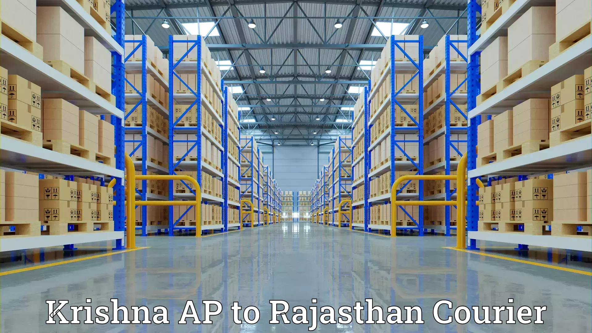 Personalized moving and storage Krishna AP to Rajasthan