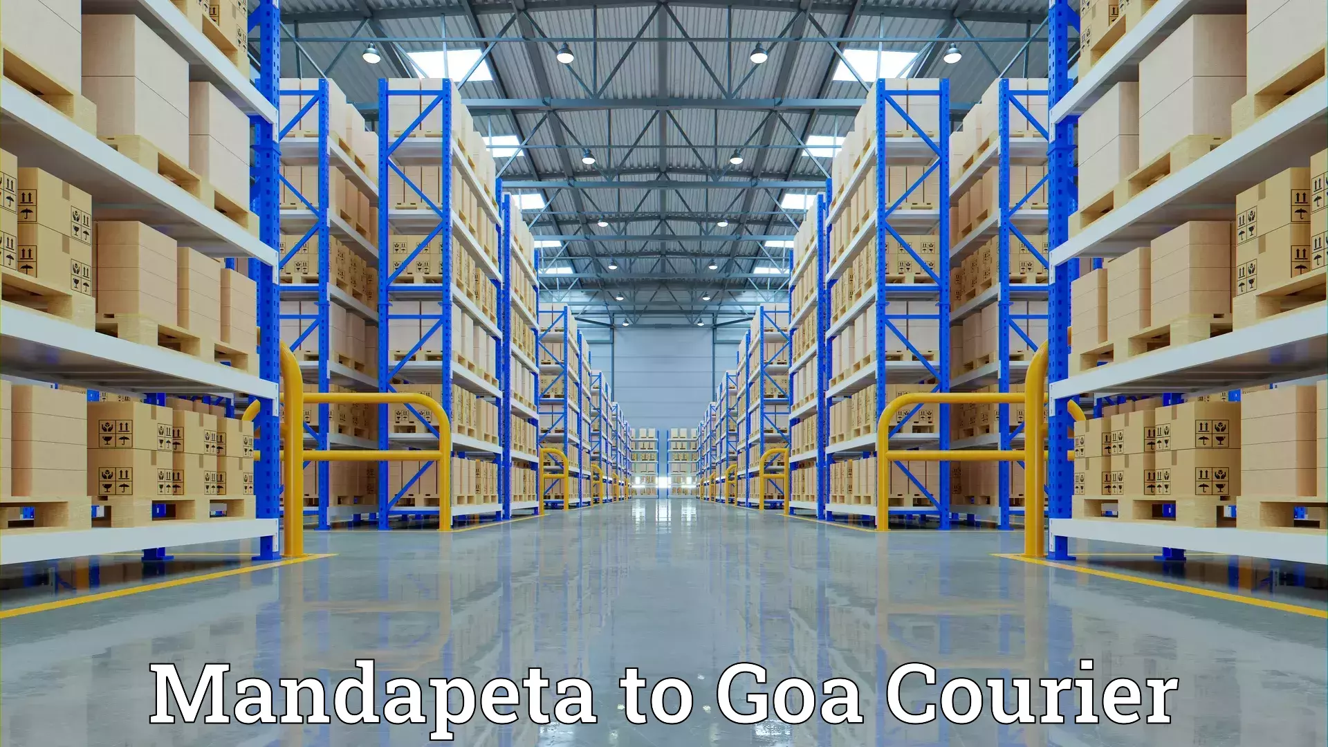 Household goods transport service Mandapeta to Goa University