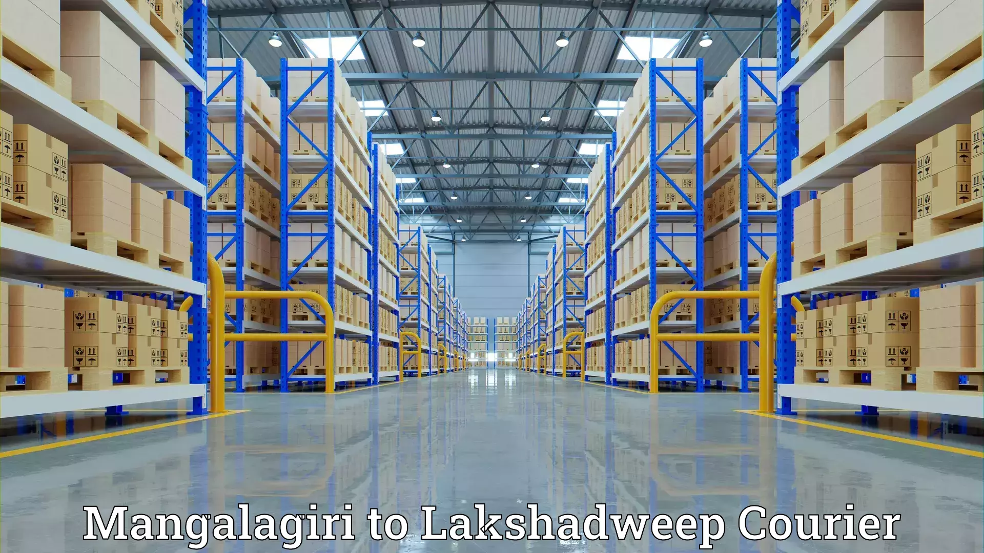 Furniture transport service Mangalagiri to Lakshadweep