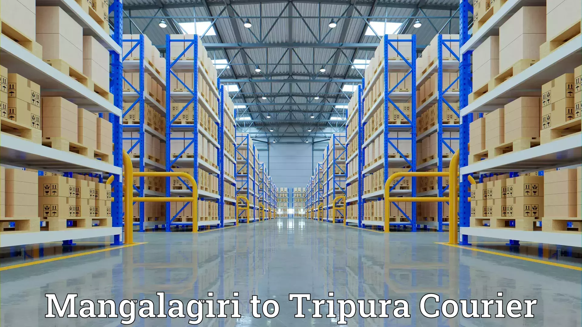 Reliable goods transport Mangalagiri to Teliamura