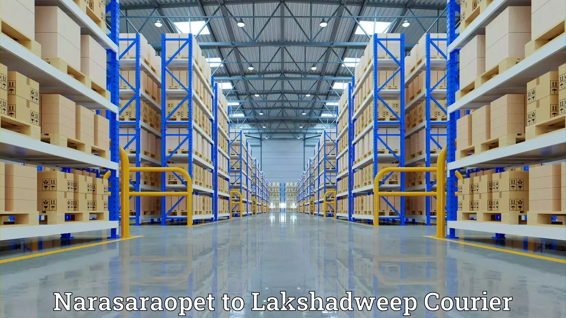 Efficient moving services in Narasaraopet to Lakshadweep