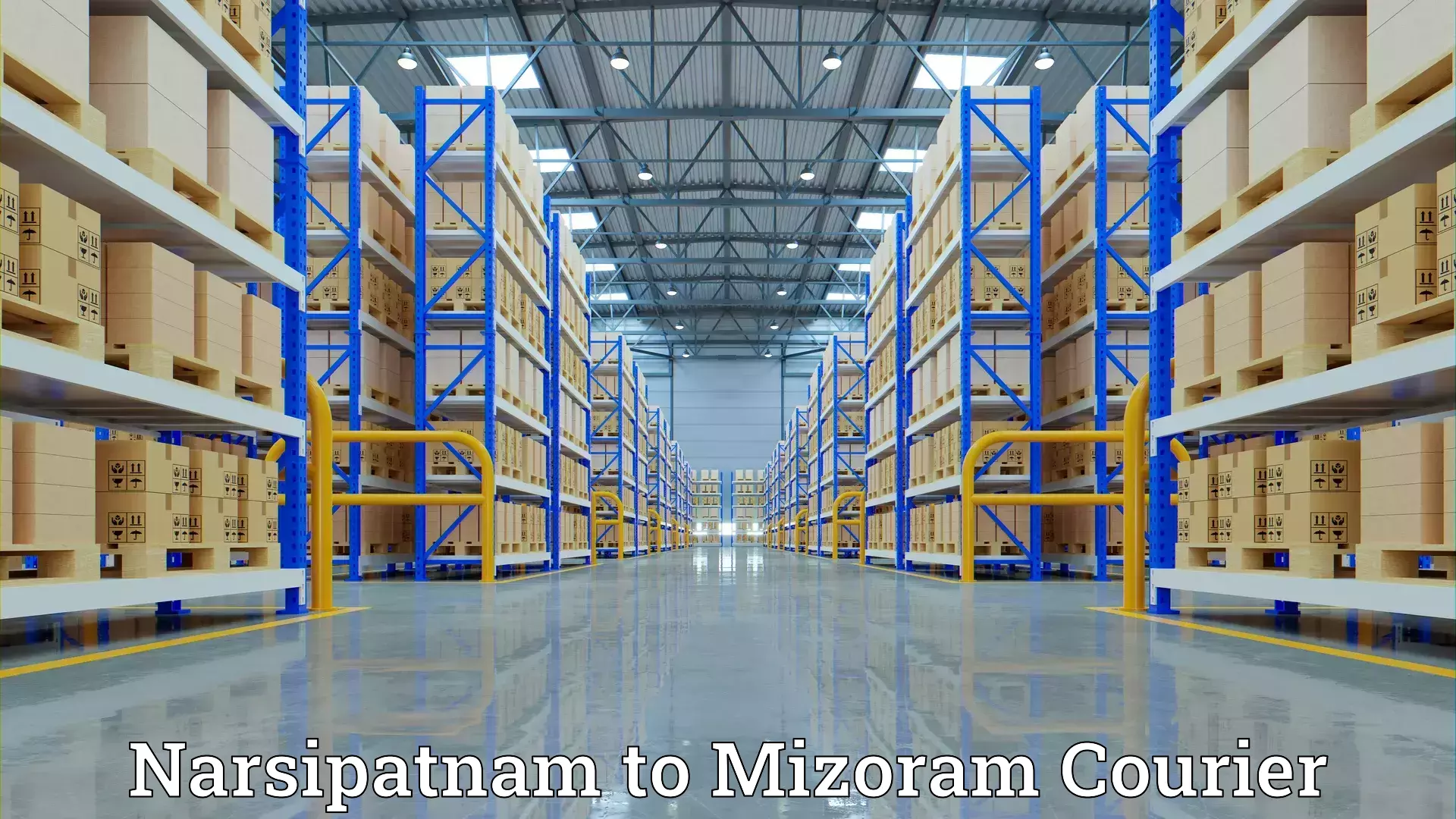 Professional home shifting Narsipatnam to Mizoram University Aizawl