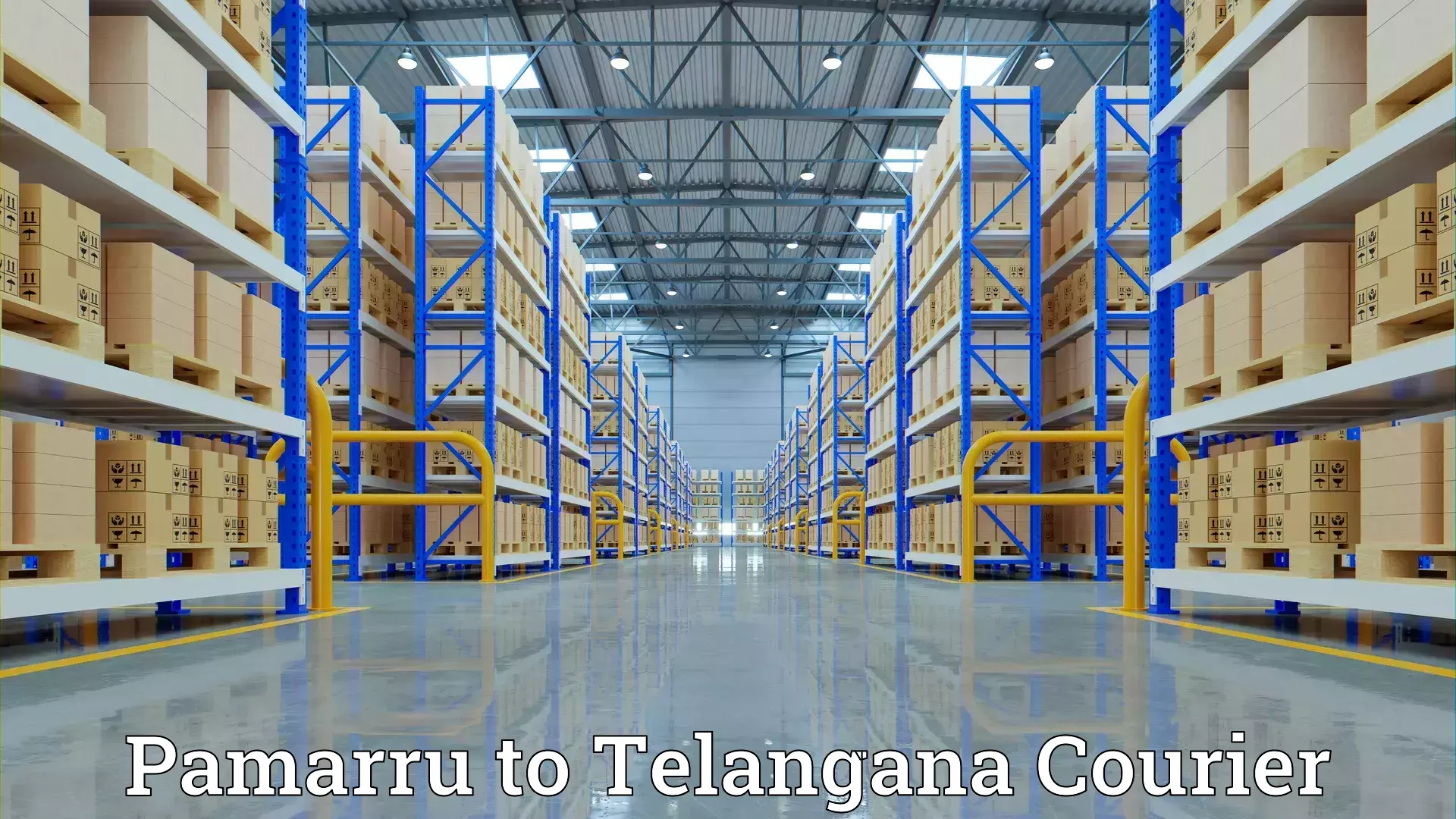 Household goods shipping Pamarru to Hajipur Mancherial