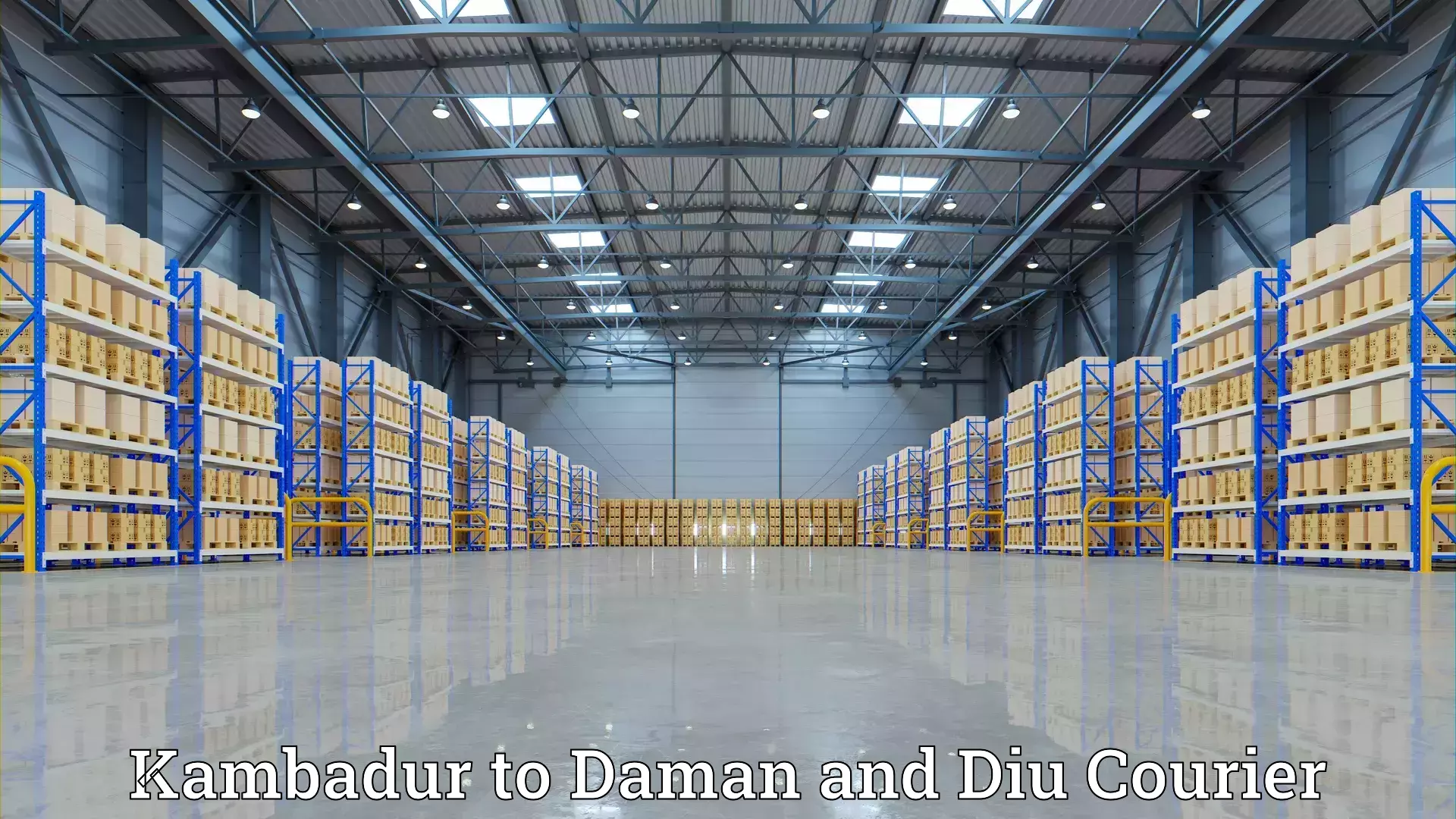 Furniture transport company Kambadur to Daman and Diu