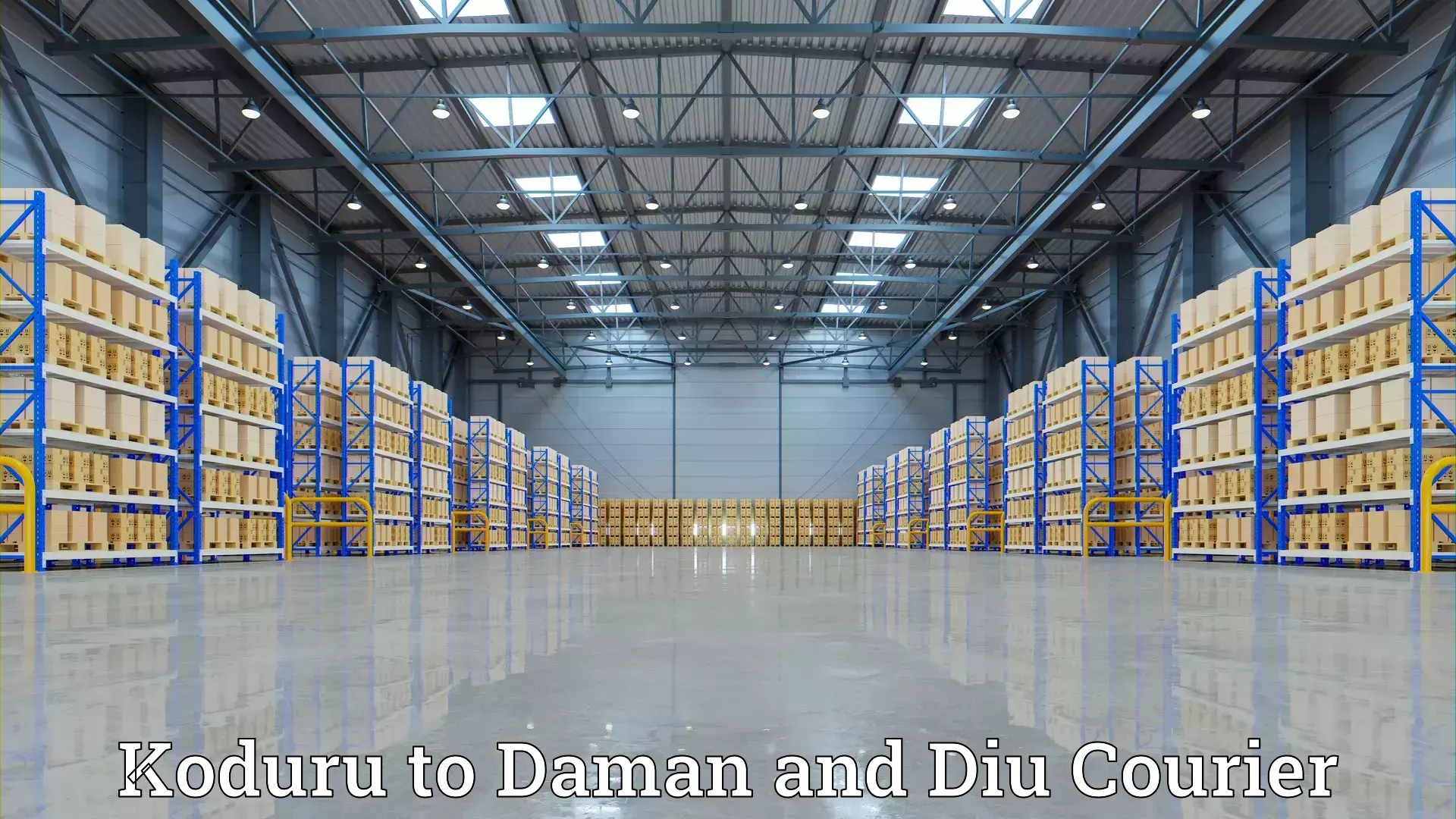 Expert goods movers Koduru to Daman and Diu