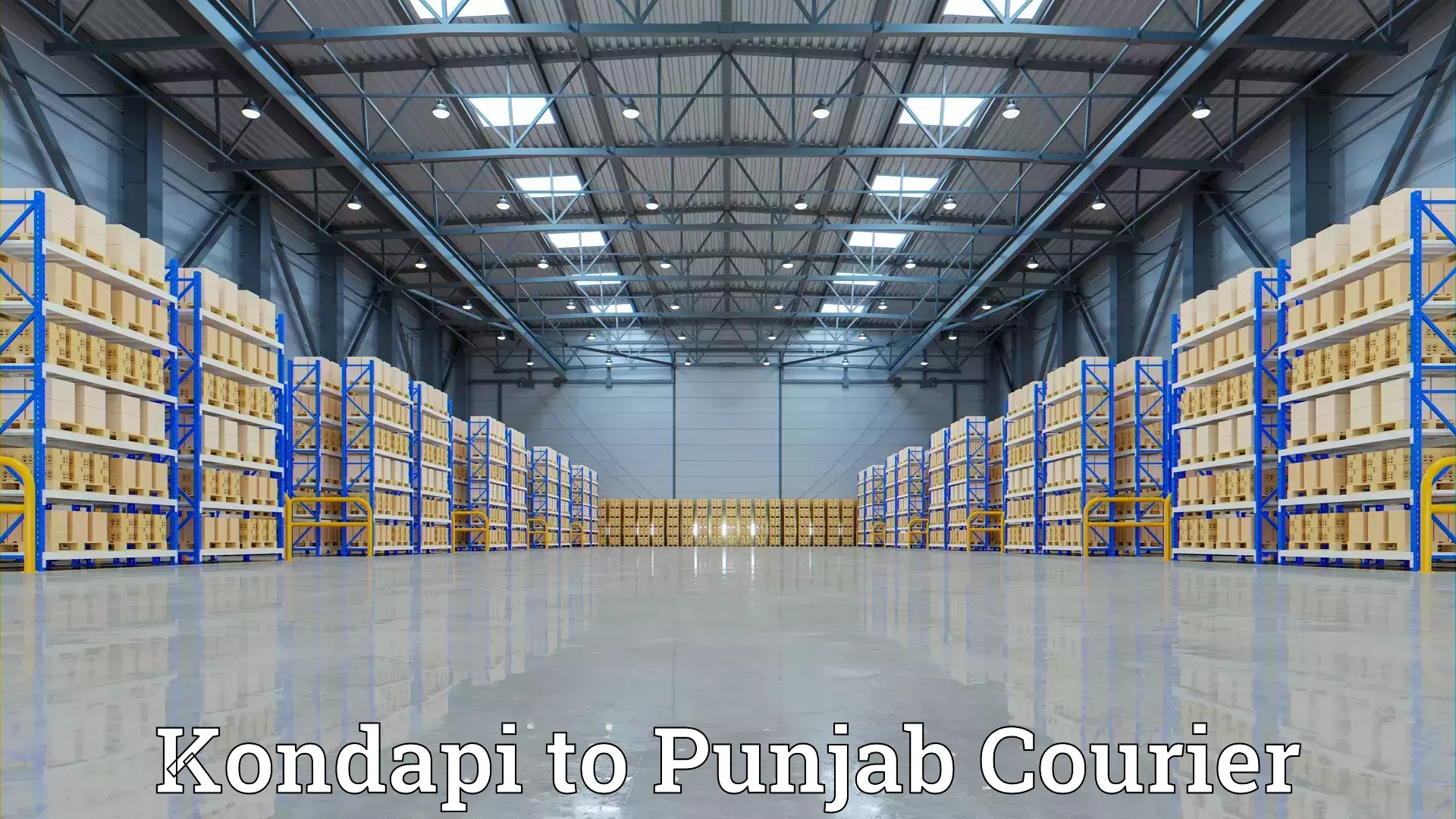 Custom moving solutions in Kondapi to Thapar Institute of Engineering and Technology Patiala