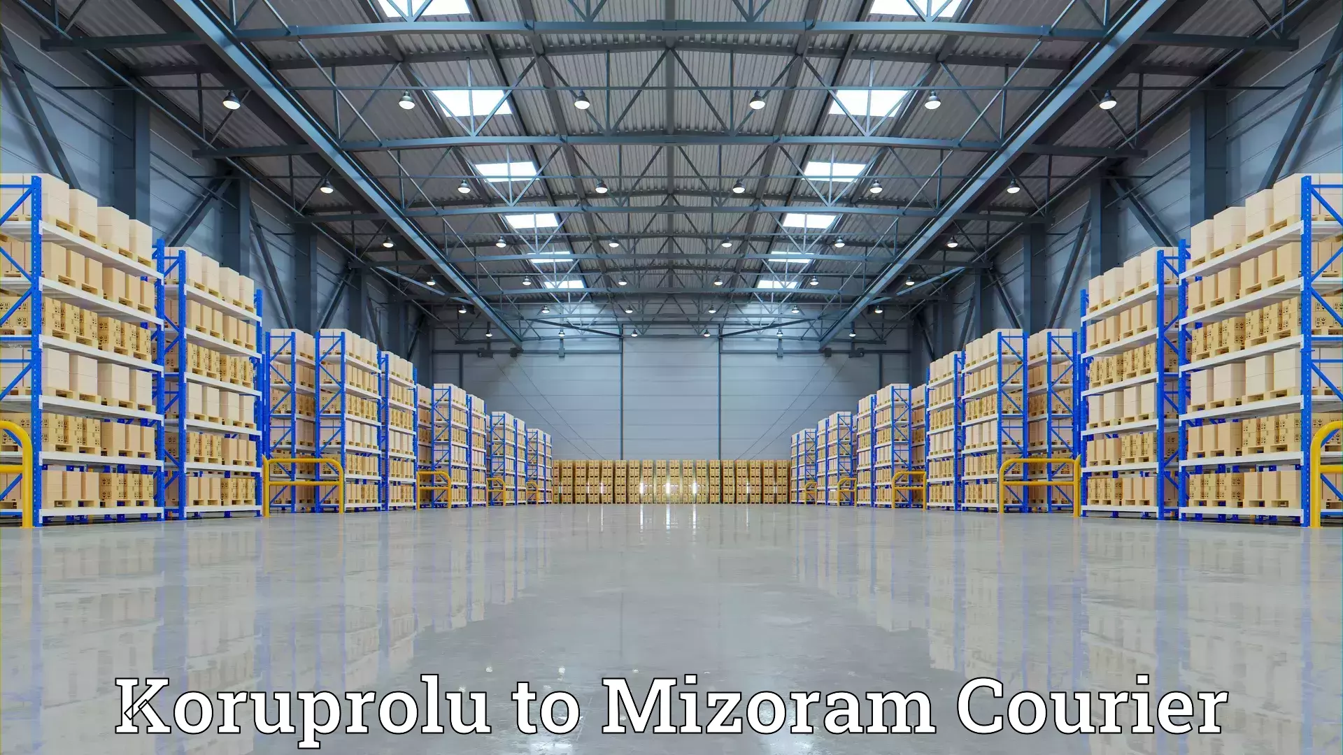 Cost-effective moving options Koruprolu to Mizoram