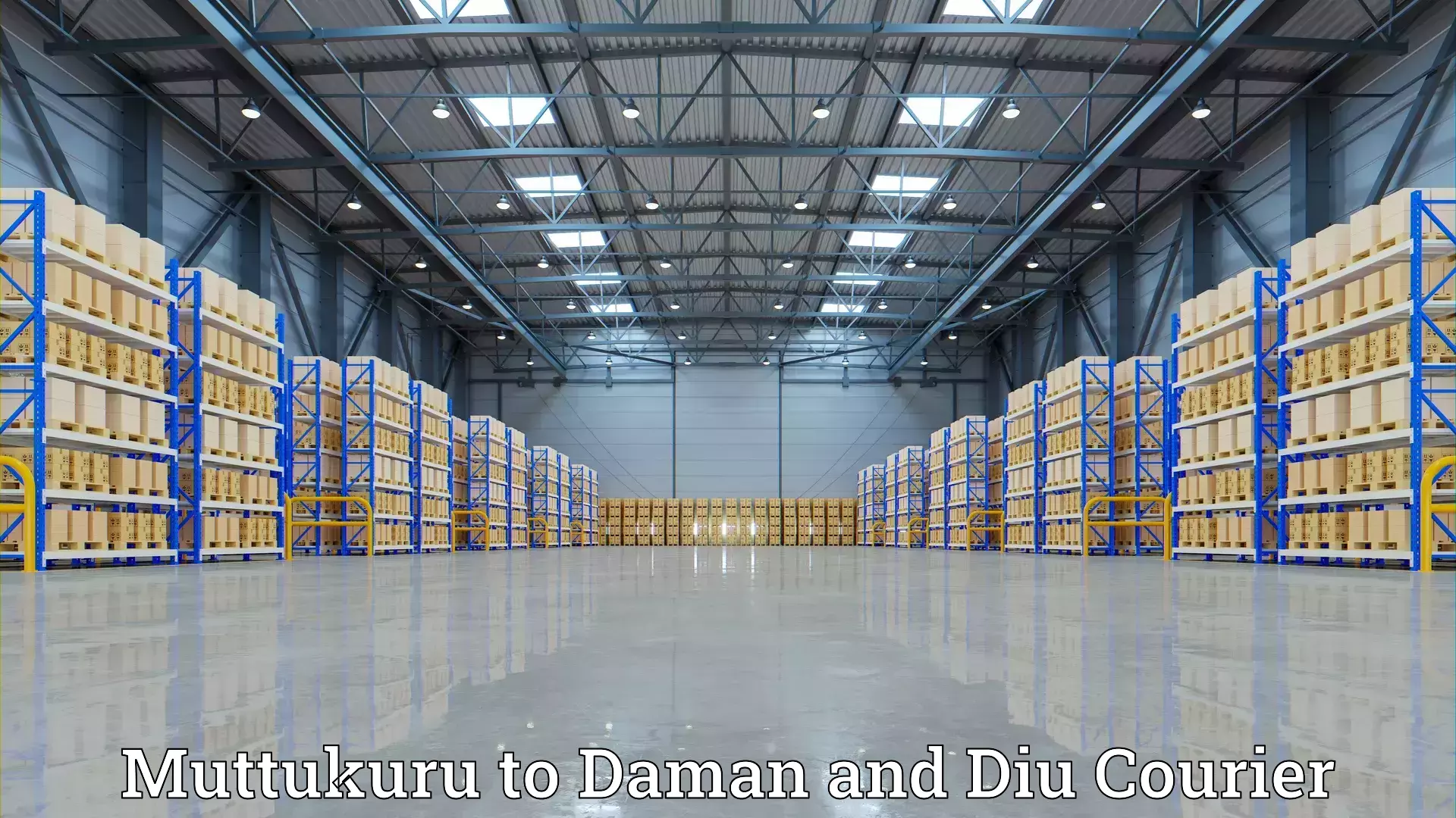 Customized relocation services in Muttukuru to Daman and Diu