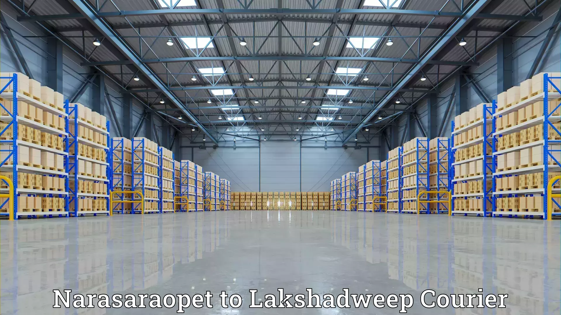 Dependable furniture movers Narasaraopet to Lakshadweep