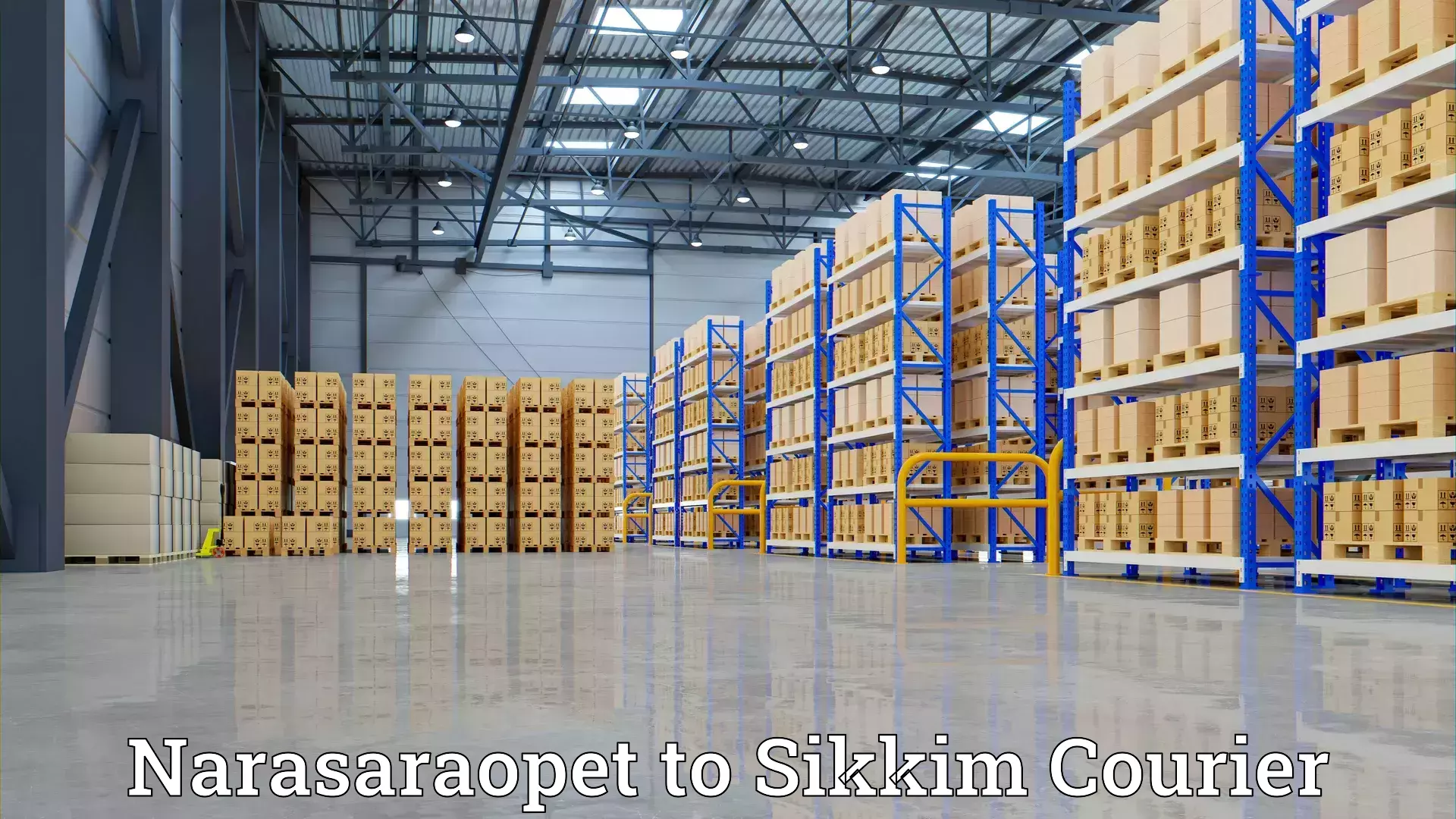 Safe furniture transport Narasaraopet to Sikkim