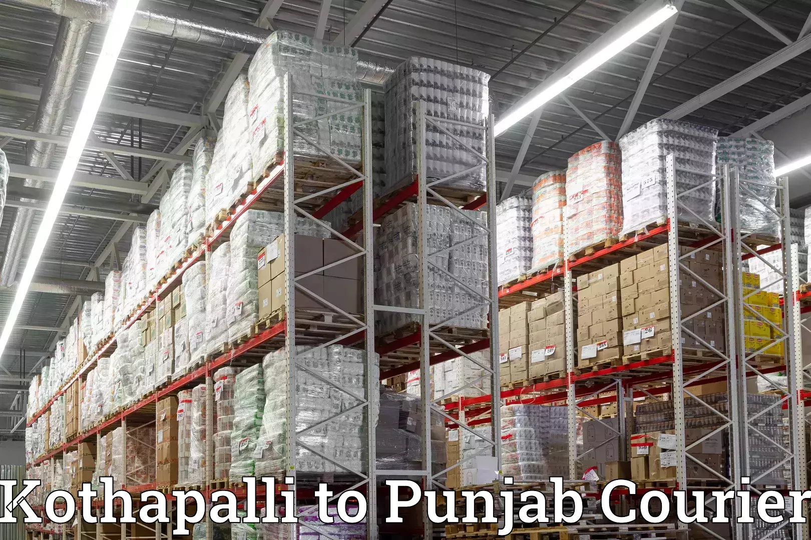 Comprehensive goods transport Kothapalli to Punjab