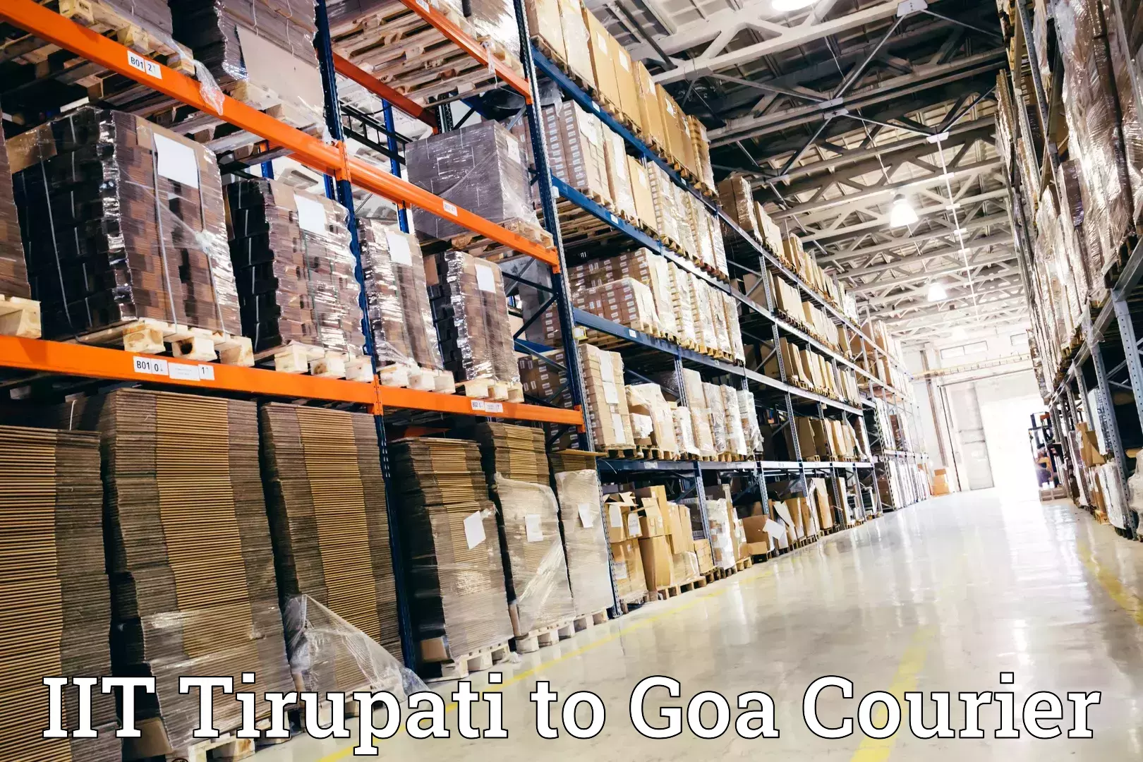 Full-service relocation IIT Tirupati to Goa