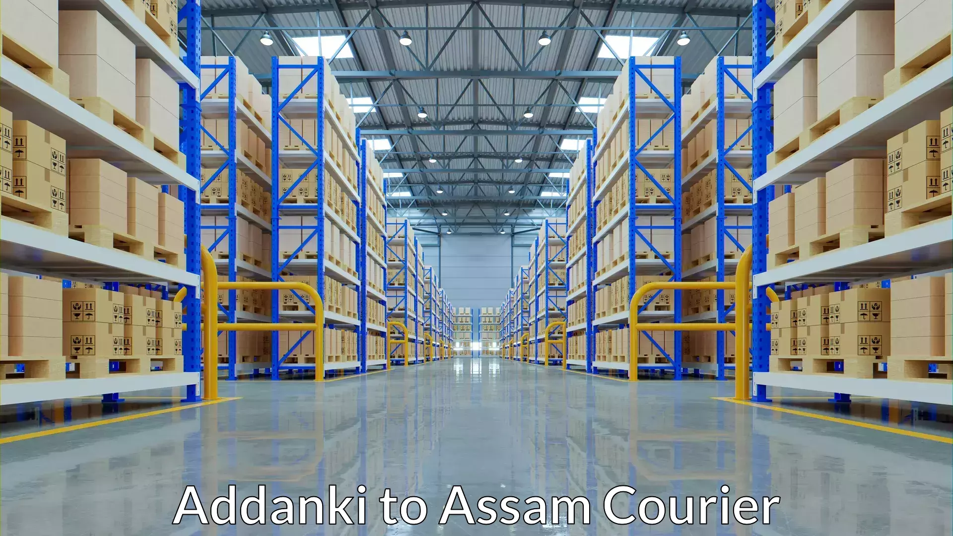 Streamlined baggage courier Addanki to Lalapur Hailakandi