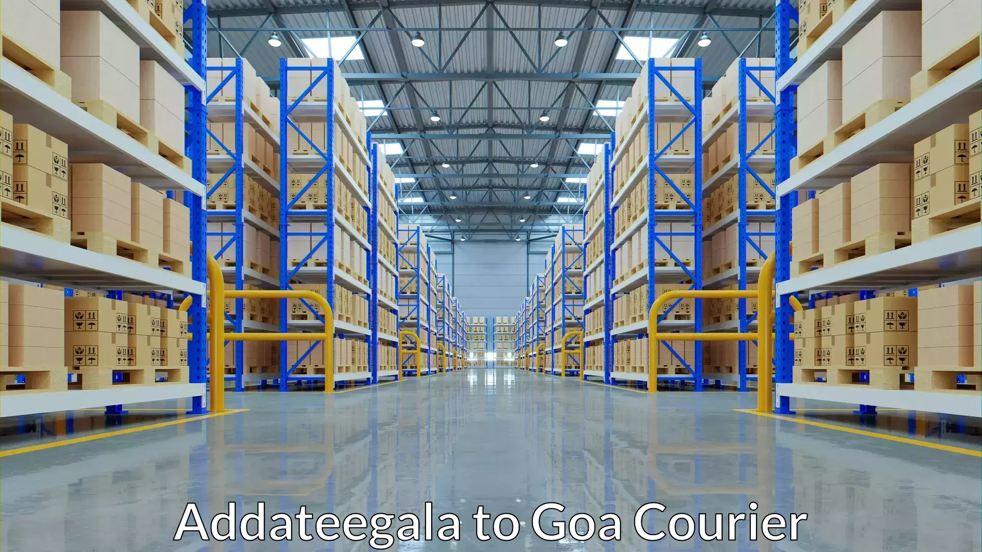 Baggage delivery management Addateegala to South Goa