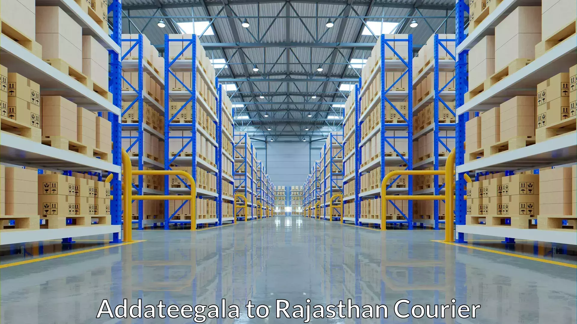 Comprehensive baggage courier in Addateegala to Rajasthan