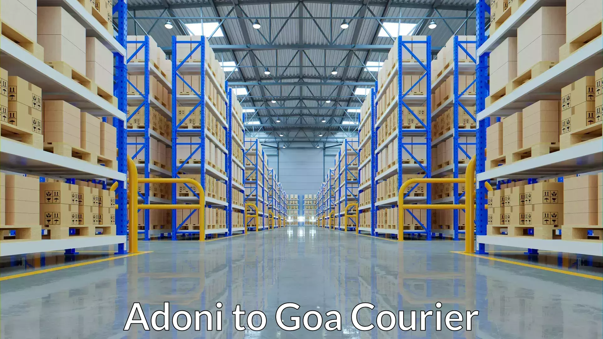 Immediate baggage courier Adoni to Margao