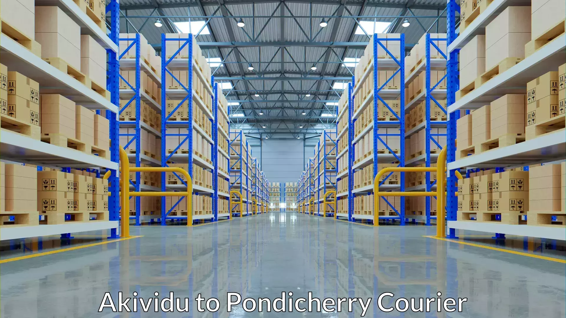 Luggage delivery logistics Akividu to Pondicherry University