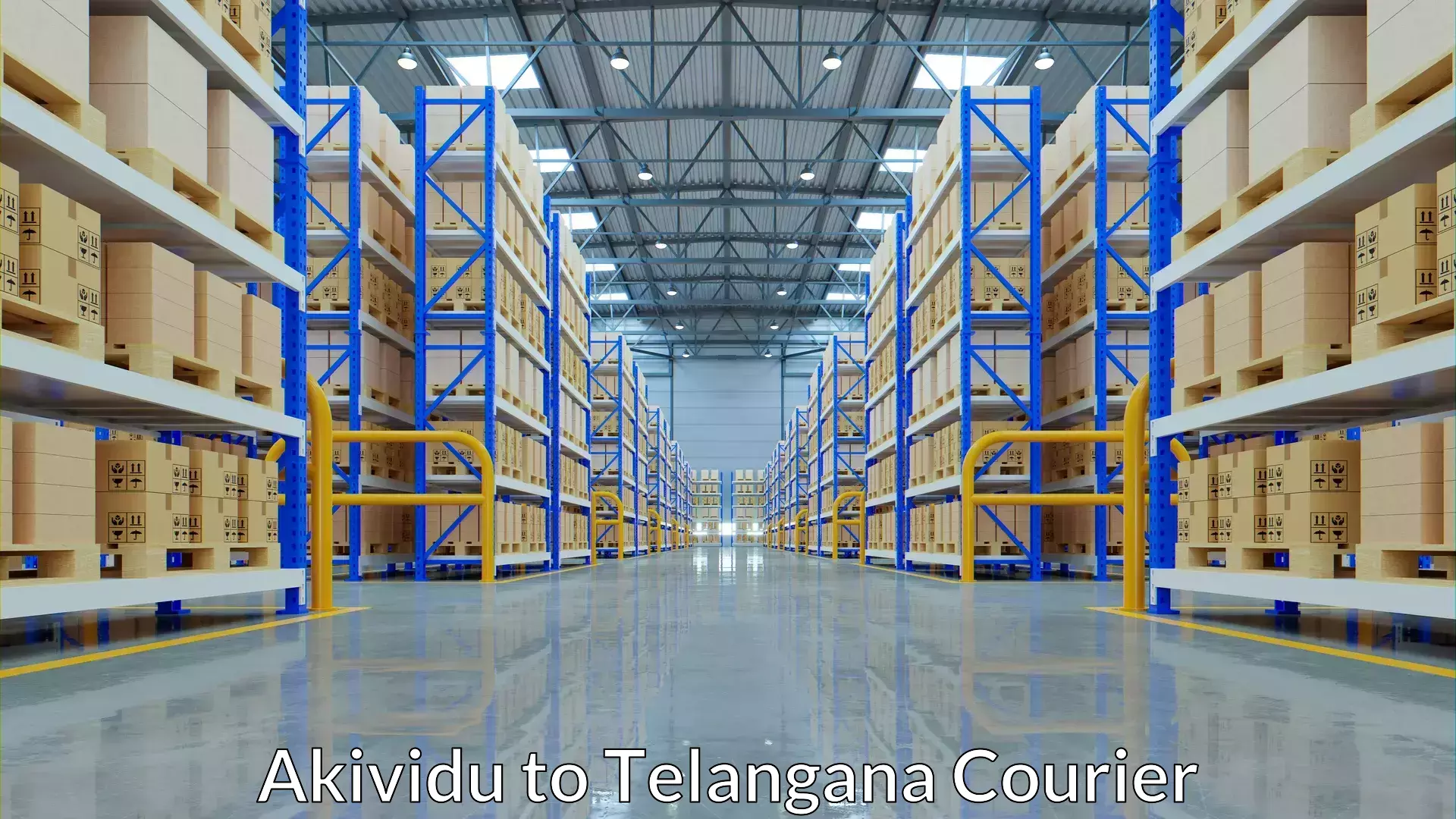 Baggage shipping schedule in Akividu to Secunderabad