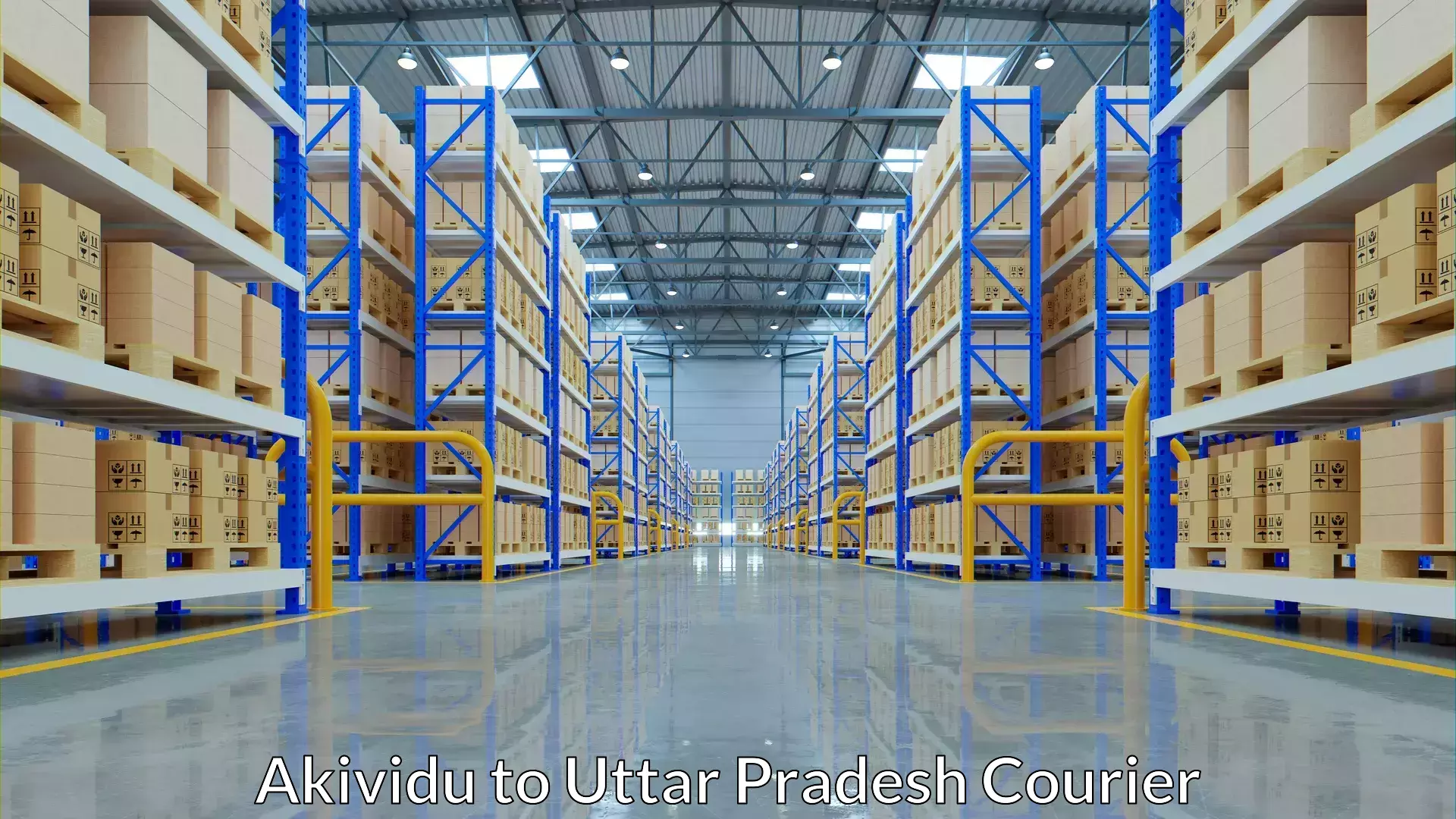 Baggage transport services Akividu to Uttar Pradesh