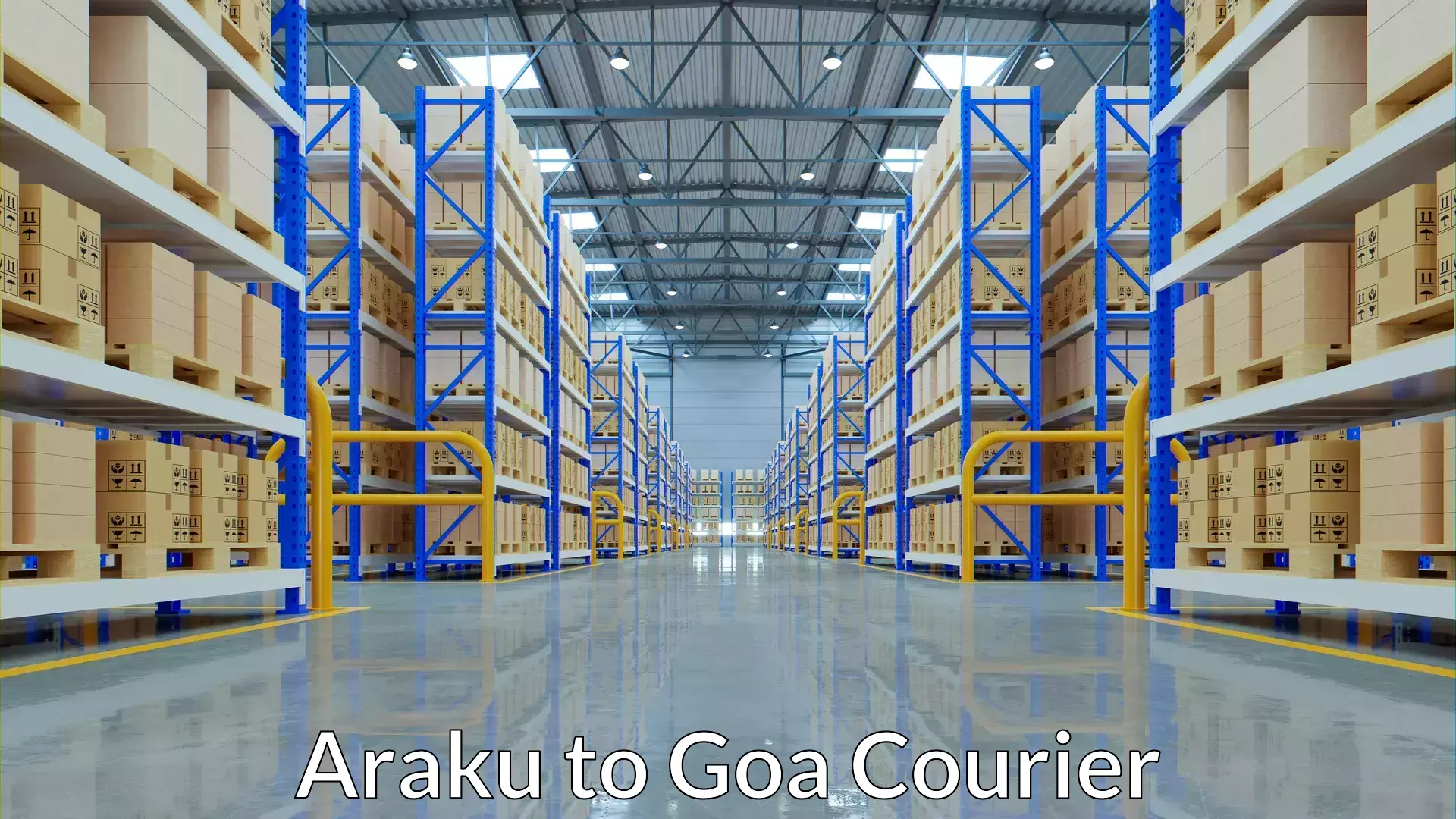 Luggage courier network in Araku to Mormugao Port