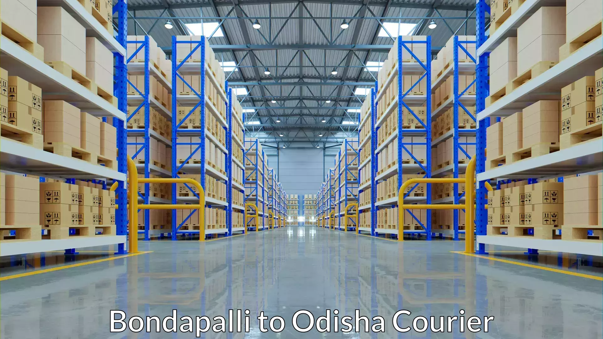 Luggage courier rates calculator Bondapalli to Odisha