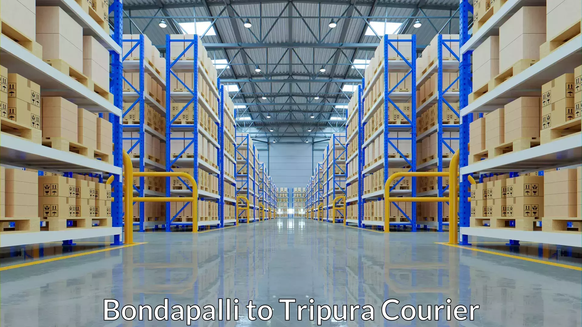 Affordable luggage courier Bondapalli to Udaipur Tripura