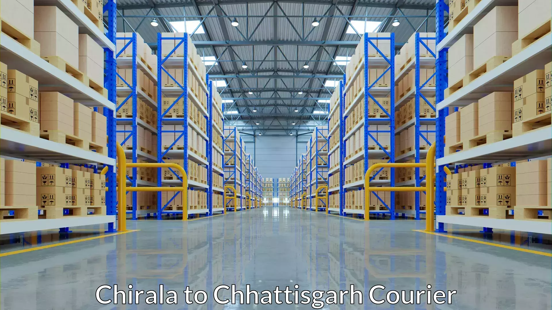 Nationwide luggage transport Chirala to Korea Chhattisgarh