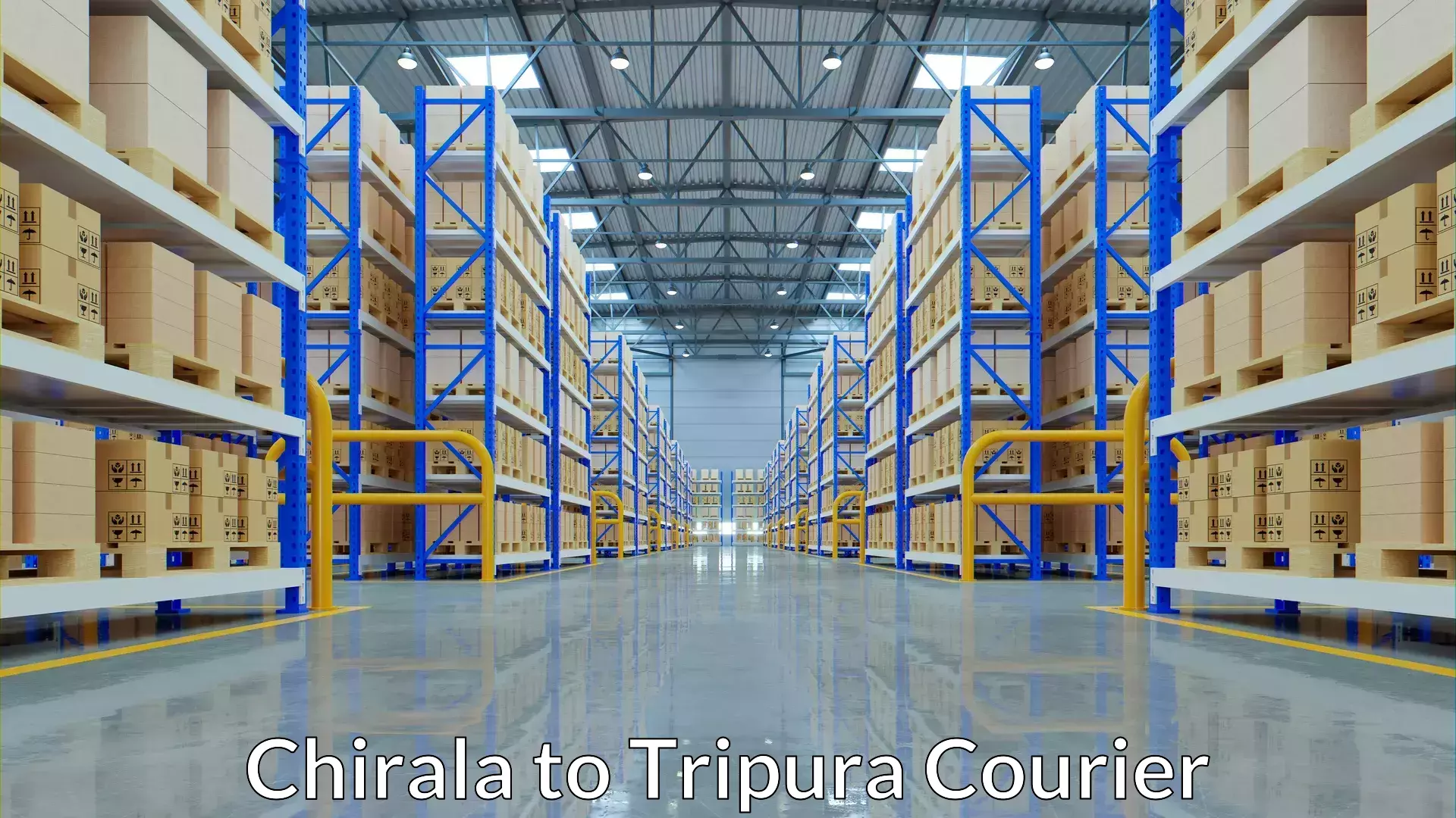 Emergency luggage shipping Chirala to Udaipur Tripura