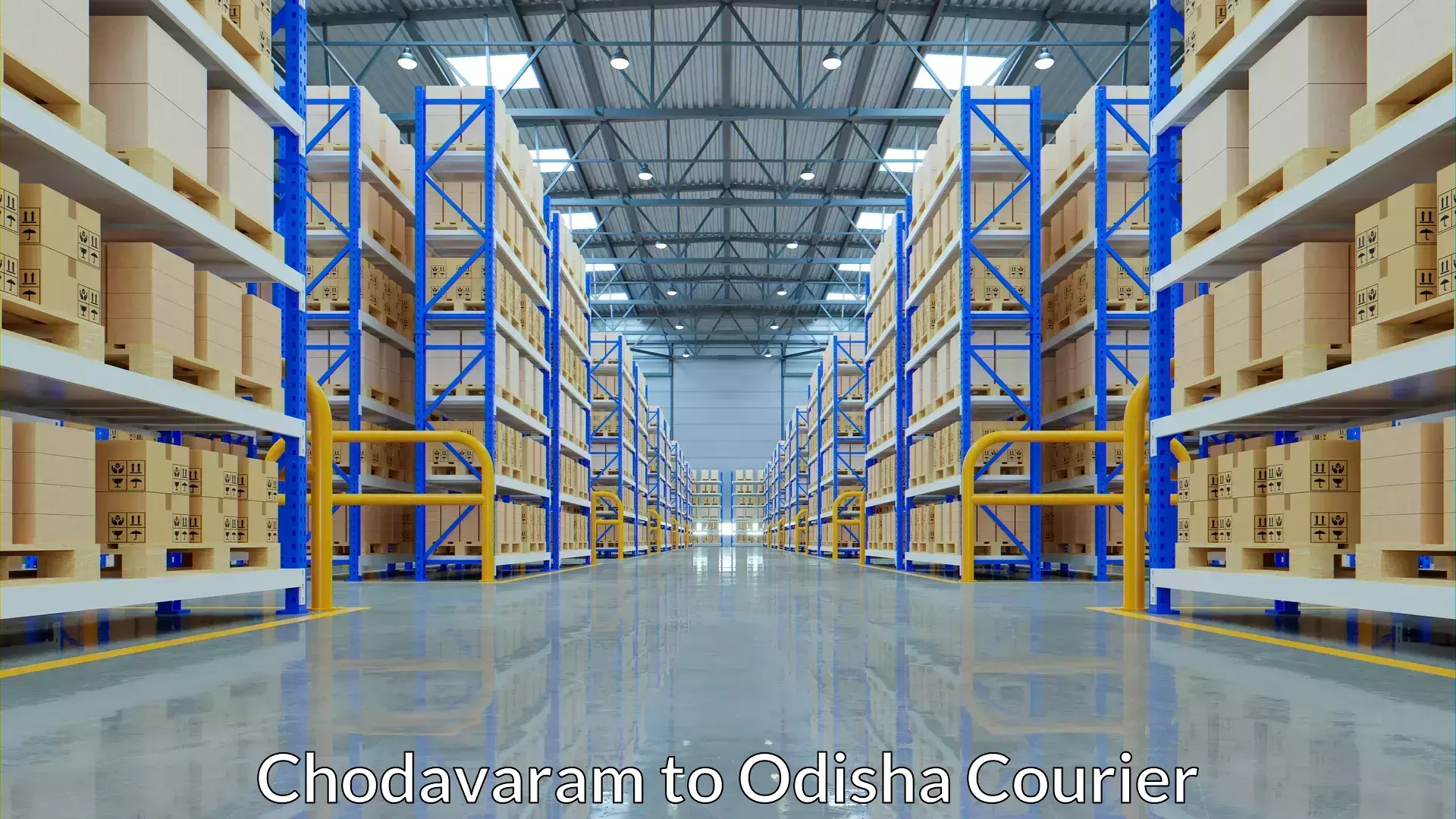 Baggage courier optimization Chodavaram to Rairakhol