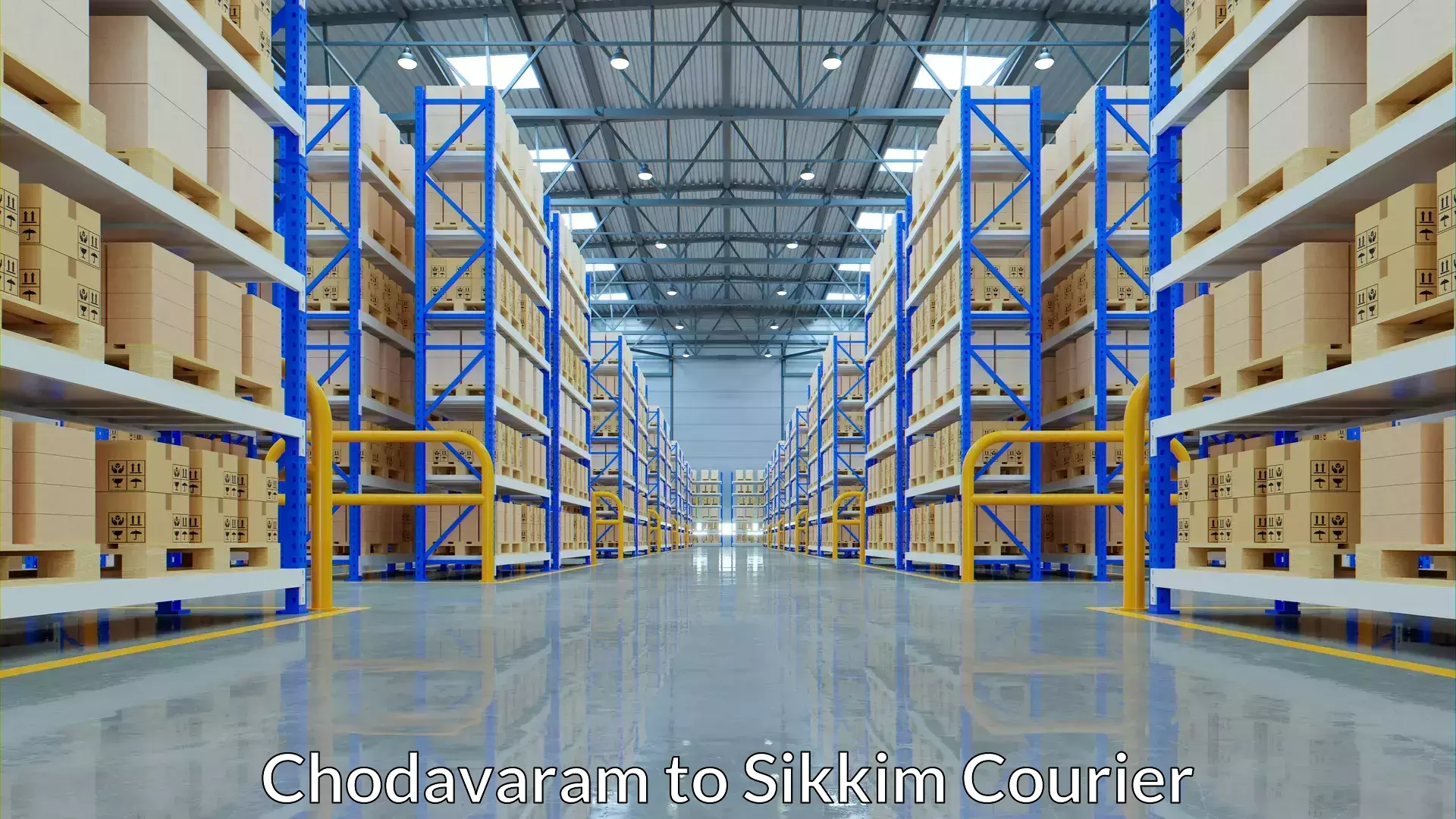 Baggage courier rates calculator Chodavaram to NIT Sikkim