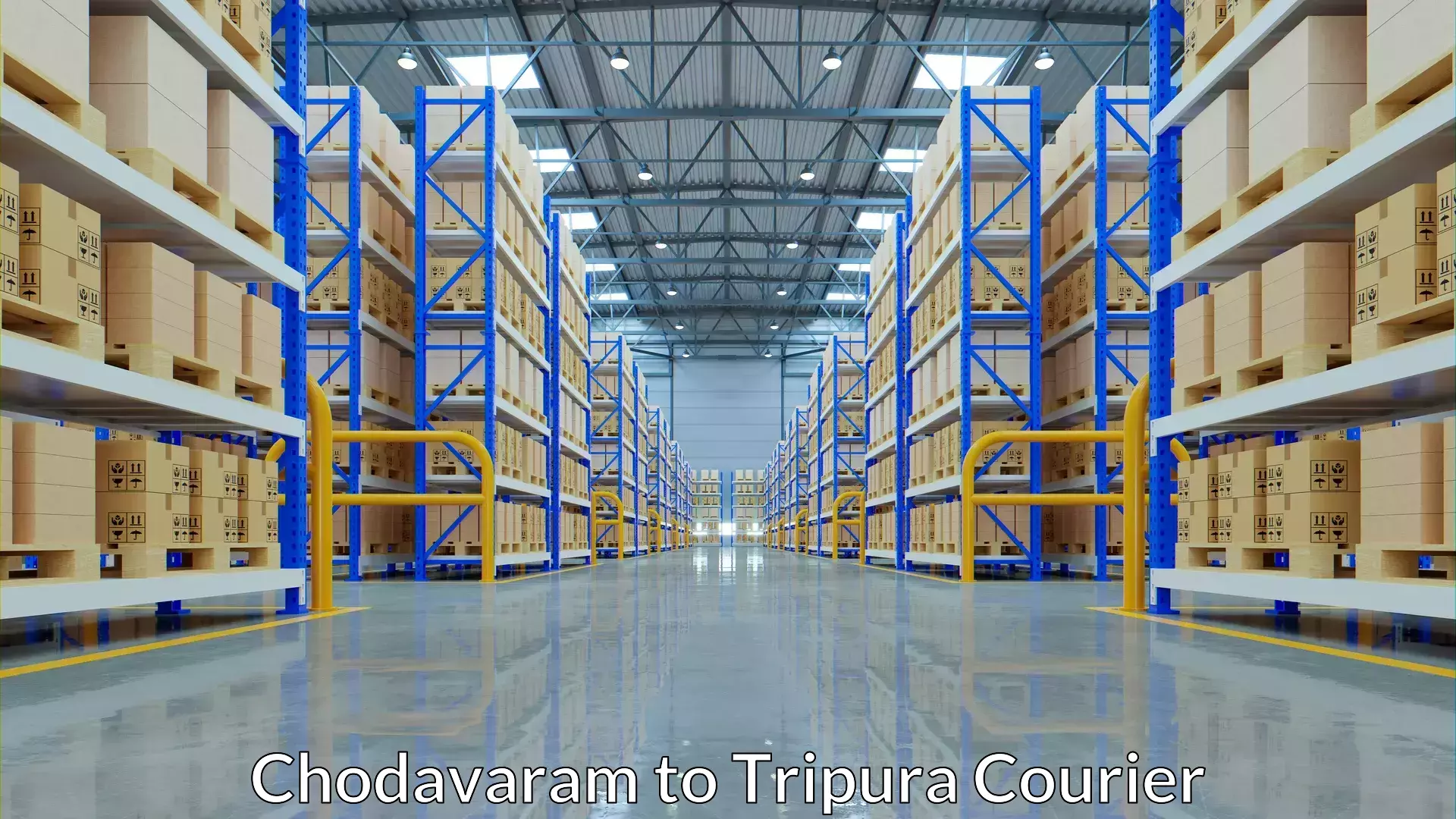 Luggage delivery operations Chodavaram to Tripura