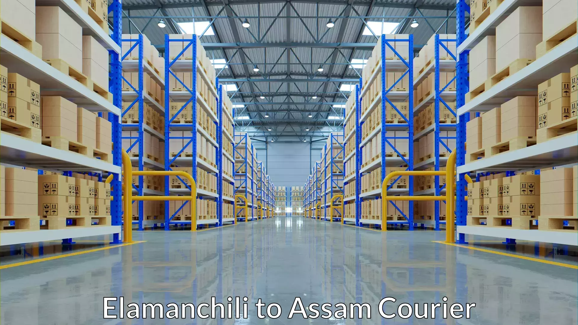 Baggage courier service Elamanchili to Assam