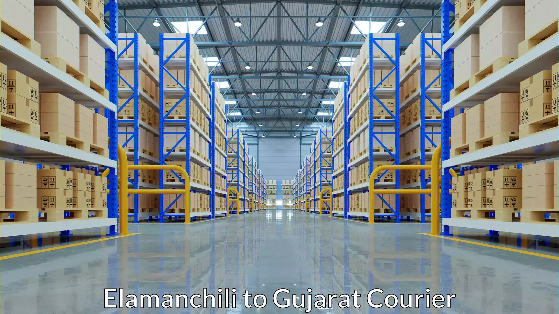 Luggage shipping service Elamanchili to IIIT Surat