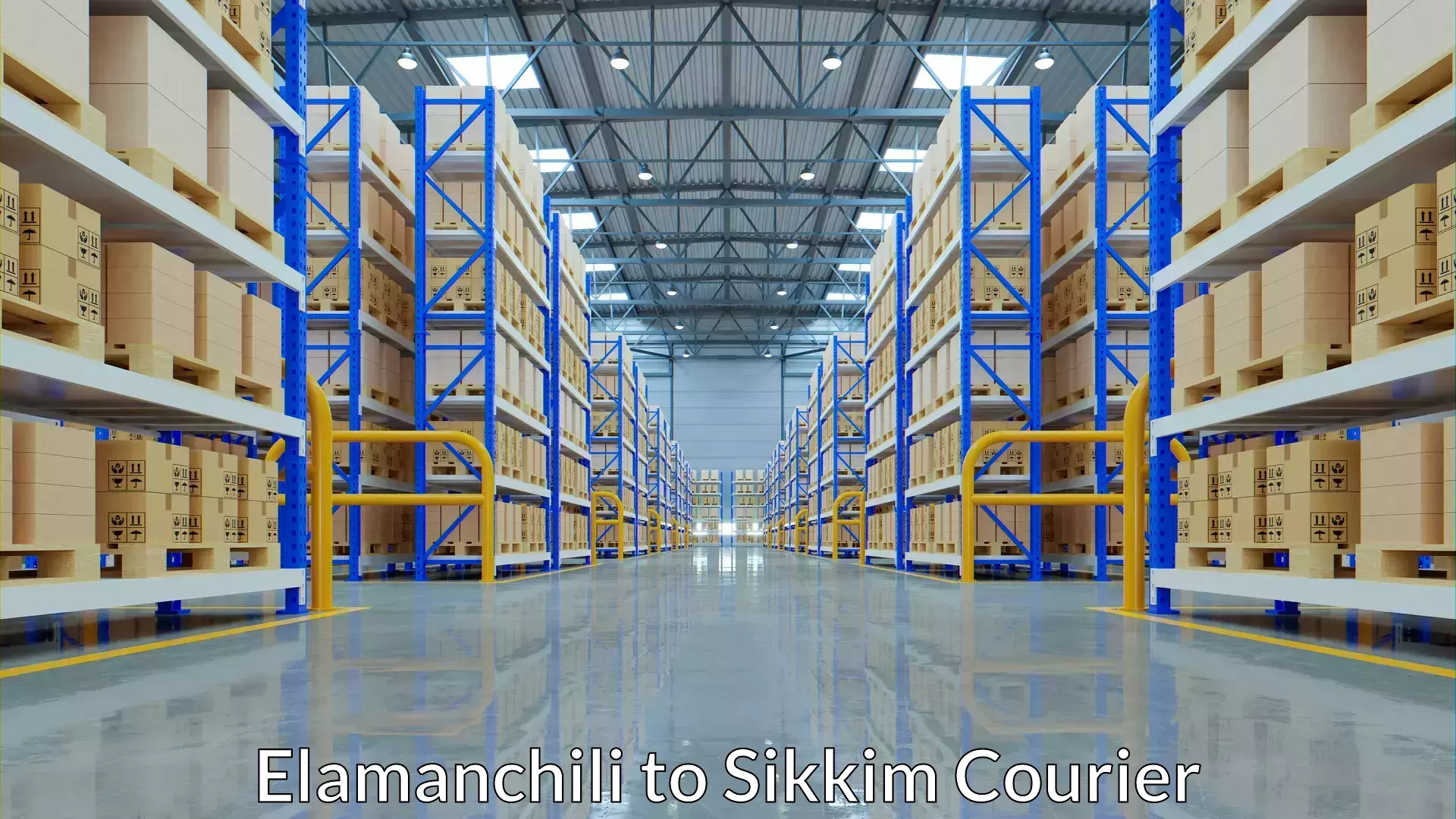 Luggage shipment strategy Elamanchili to South Sikkim