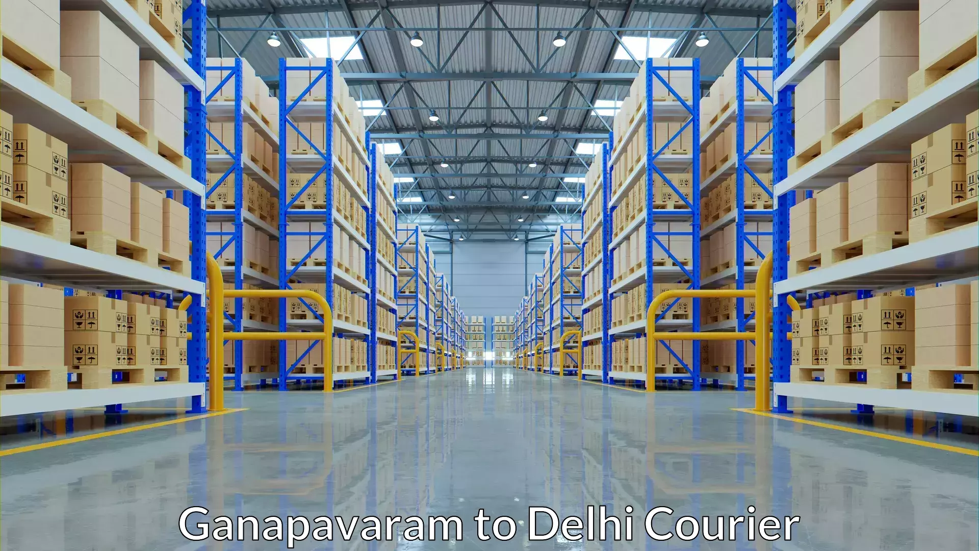 Luggage shipping planner Ganapavaram to University of Delhi