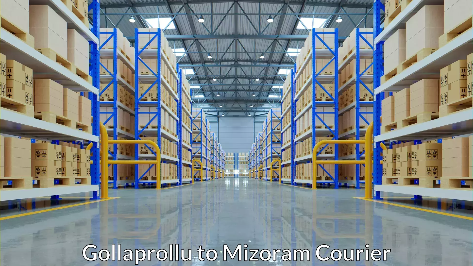 Luggage transport rates Gollaprollu to Mizoram