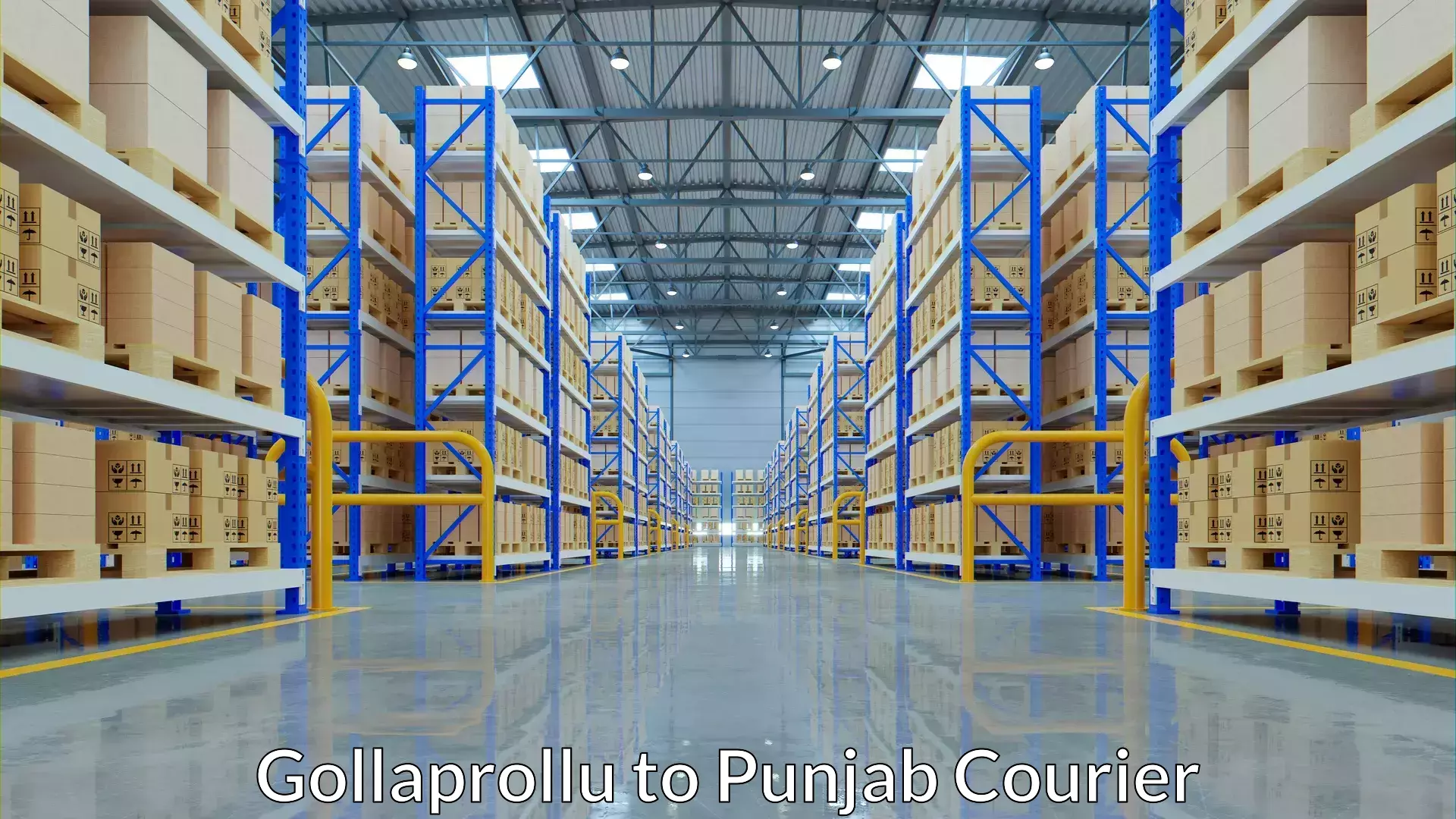 Luggage shipping guide Gollaprollu to IIT Ropar