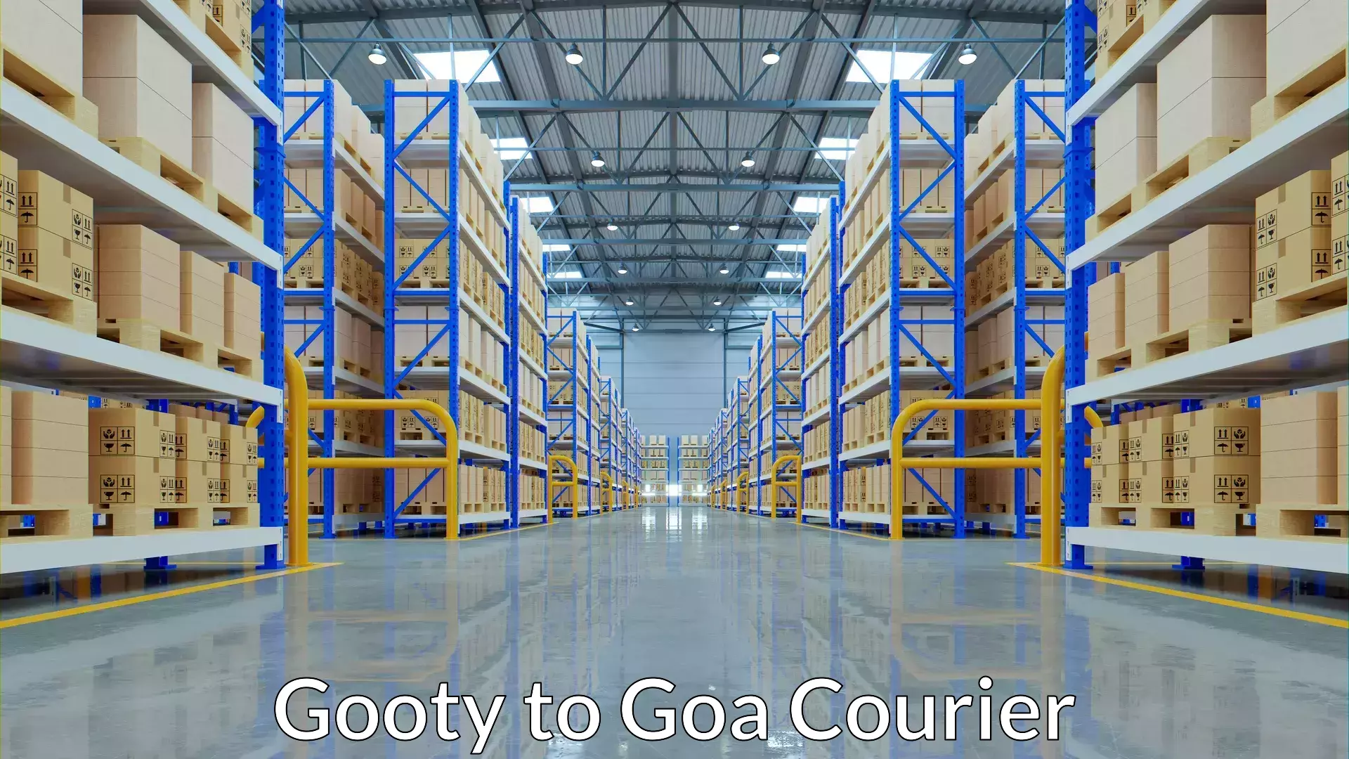 Luggage shipping rates Gooty to Panaji