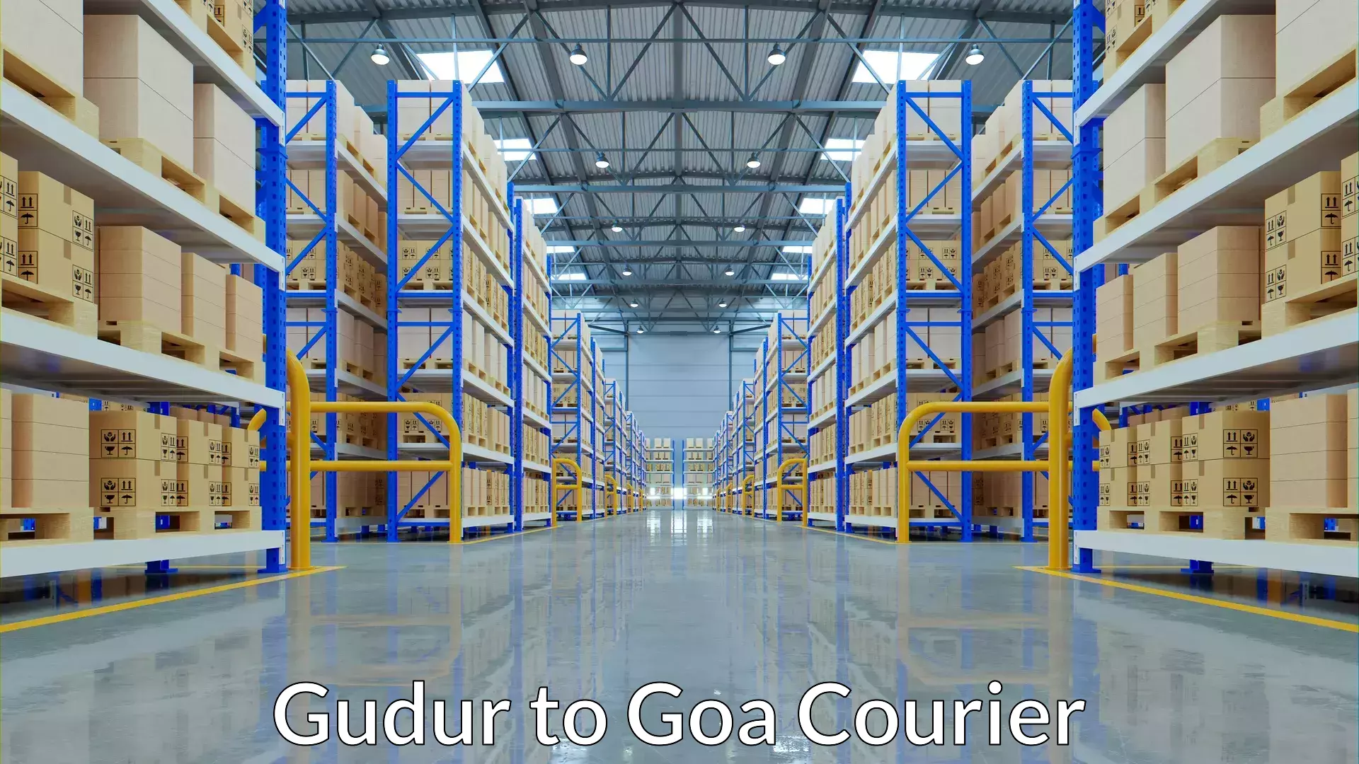 Baggage courier calculator in Gudur to Margao