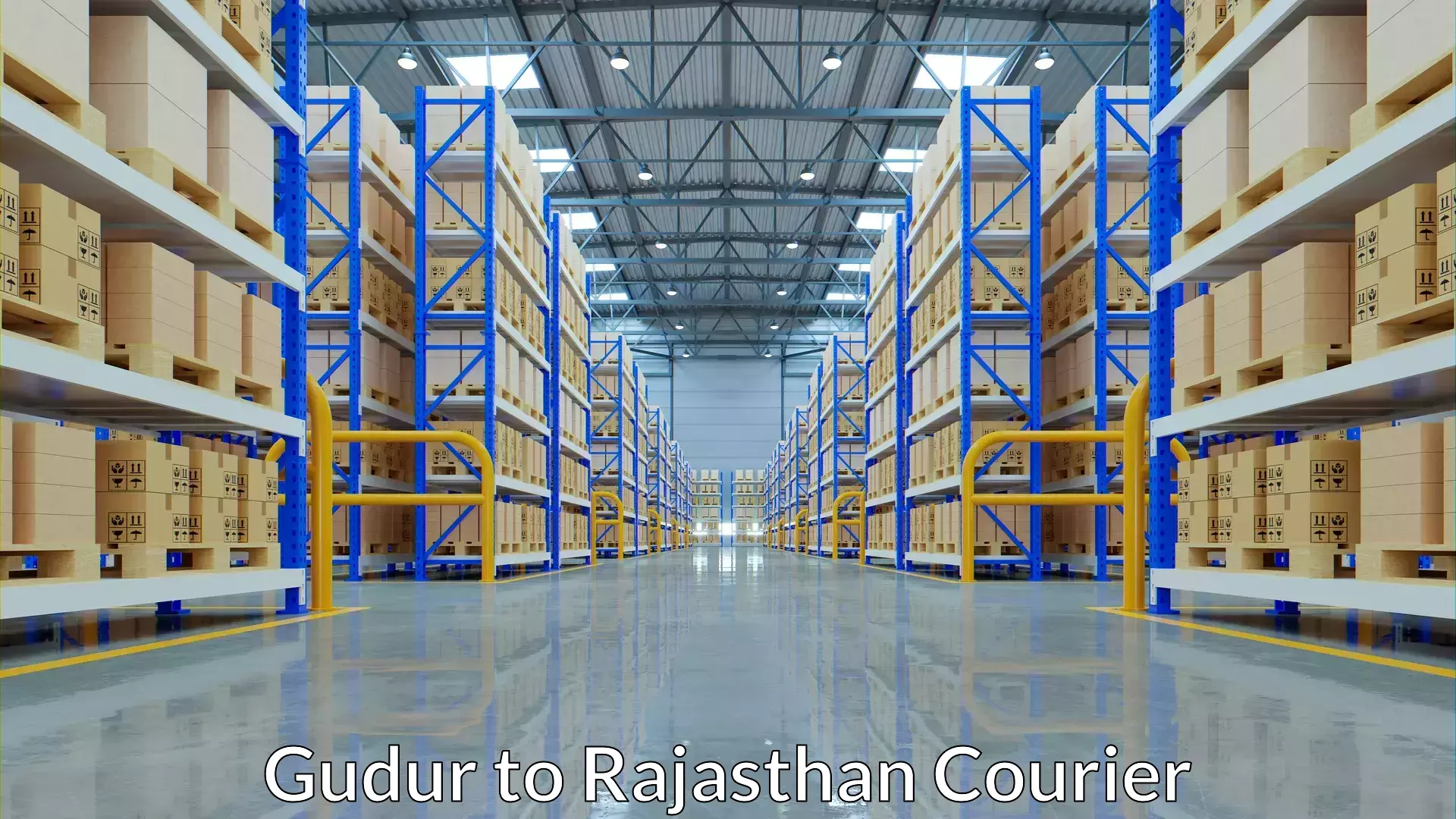 Baggage courier rates calculator Gudur to Fatehpur Sikar