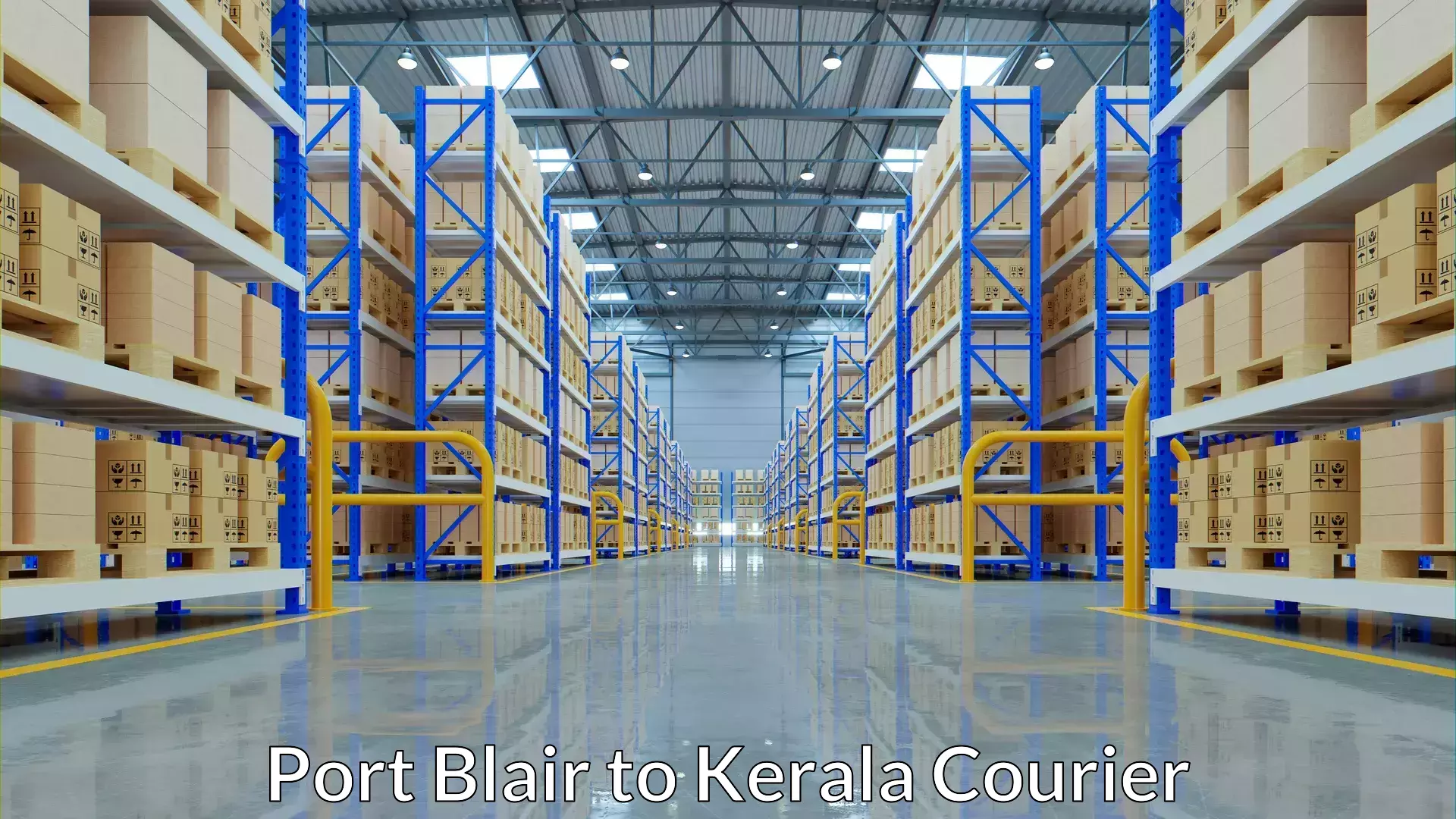 Baggage transport rates calculator Port Blair to Vaikom