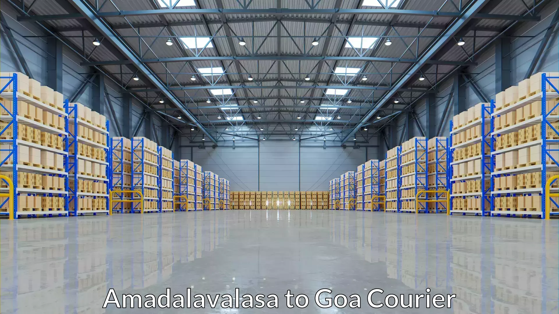 Baggage shipping rates calculator Amadalavalasa to Goa