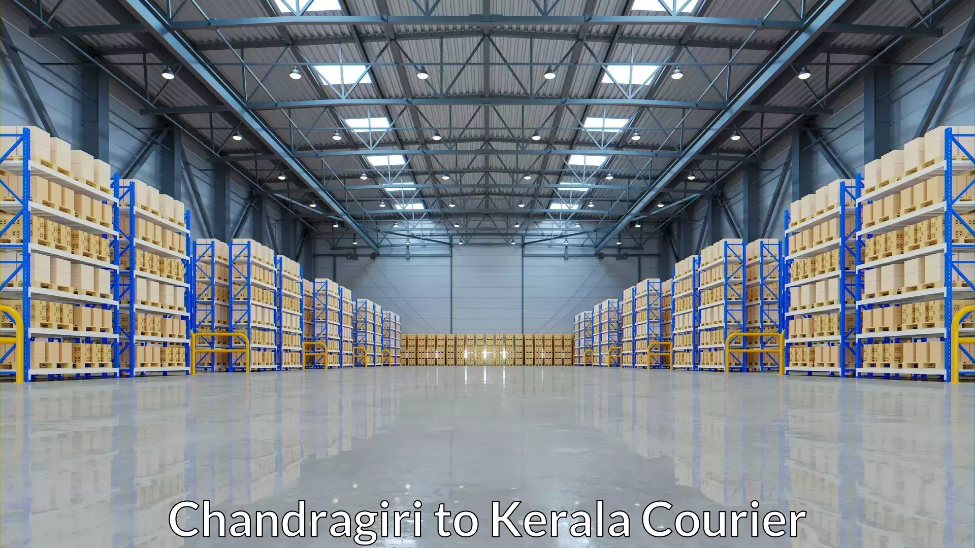 Baggage shipping calculator Chandragiri to Vaikom