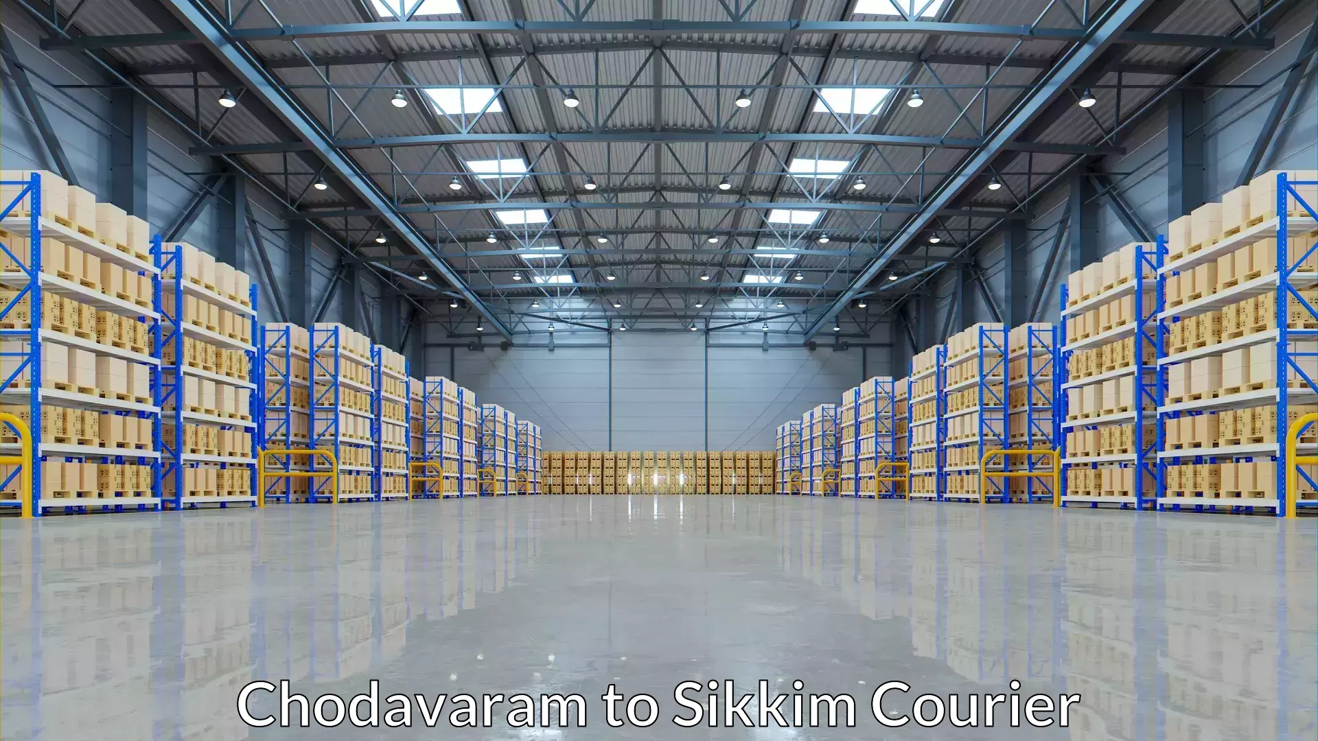 Luggage courier planning Chodavaram to NIT Sikkim